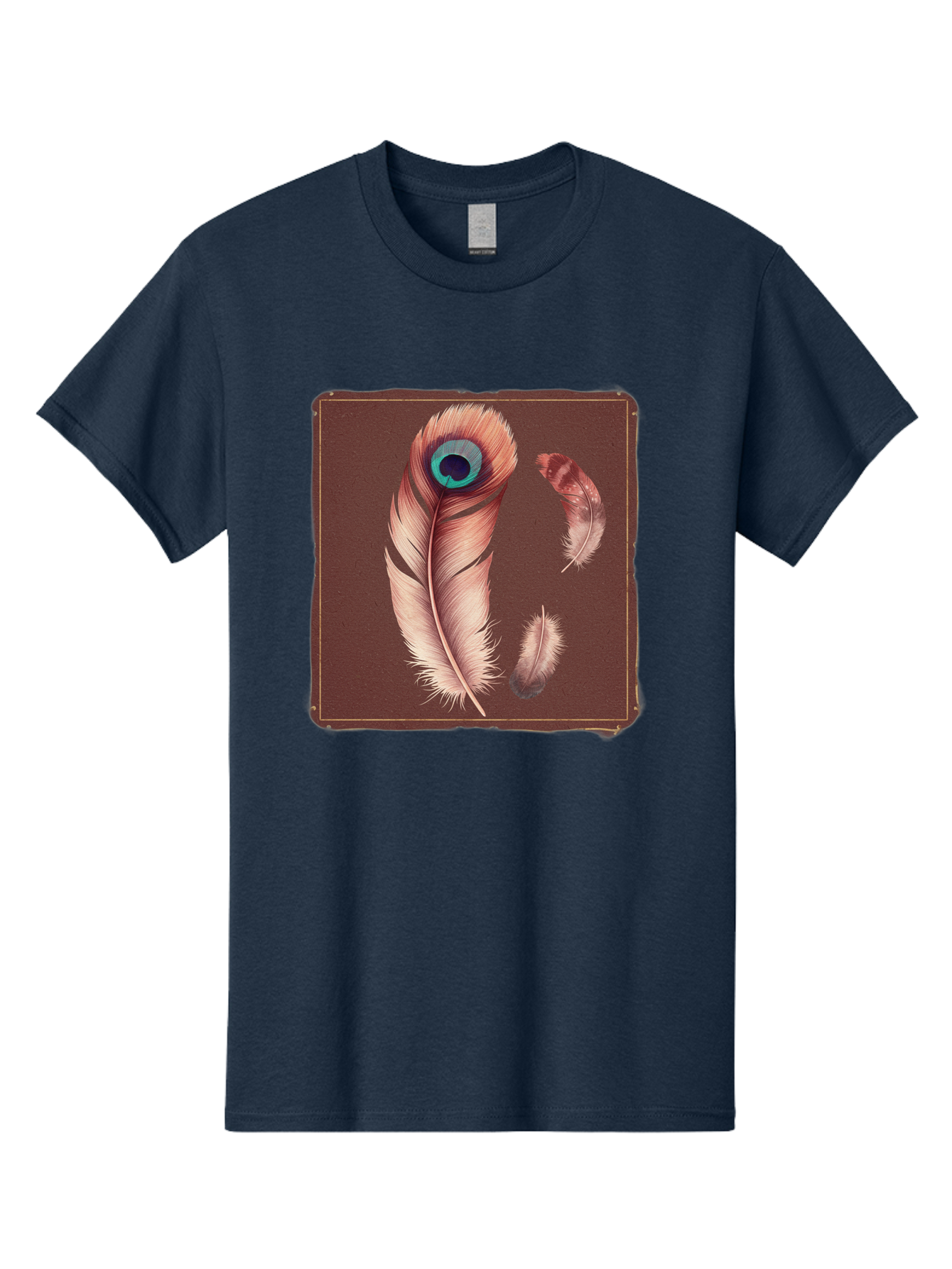 Peacock-Feathers-5 Men'S Graphic Tee, 100% Cotton, Comfortable Casual Summer Wear, Machine Washable, Vintage Camera, Old Camera, Antique Camera, Black Camera, Classic Photography, Photography Equipment, Nostalgic Device, Film Camera, Baj155
