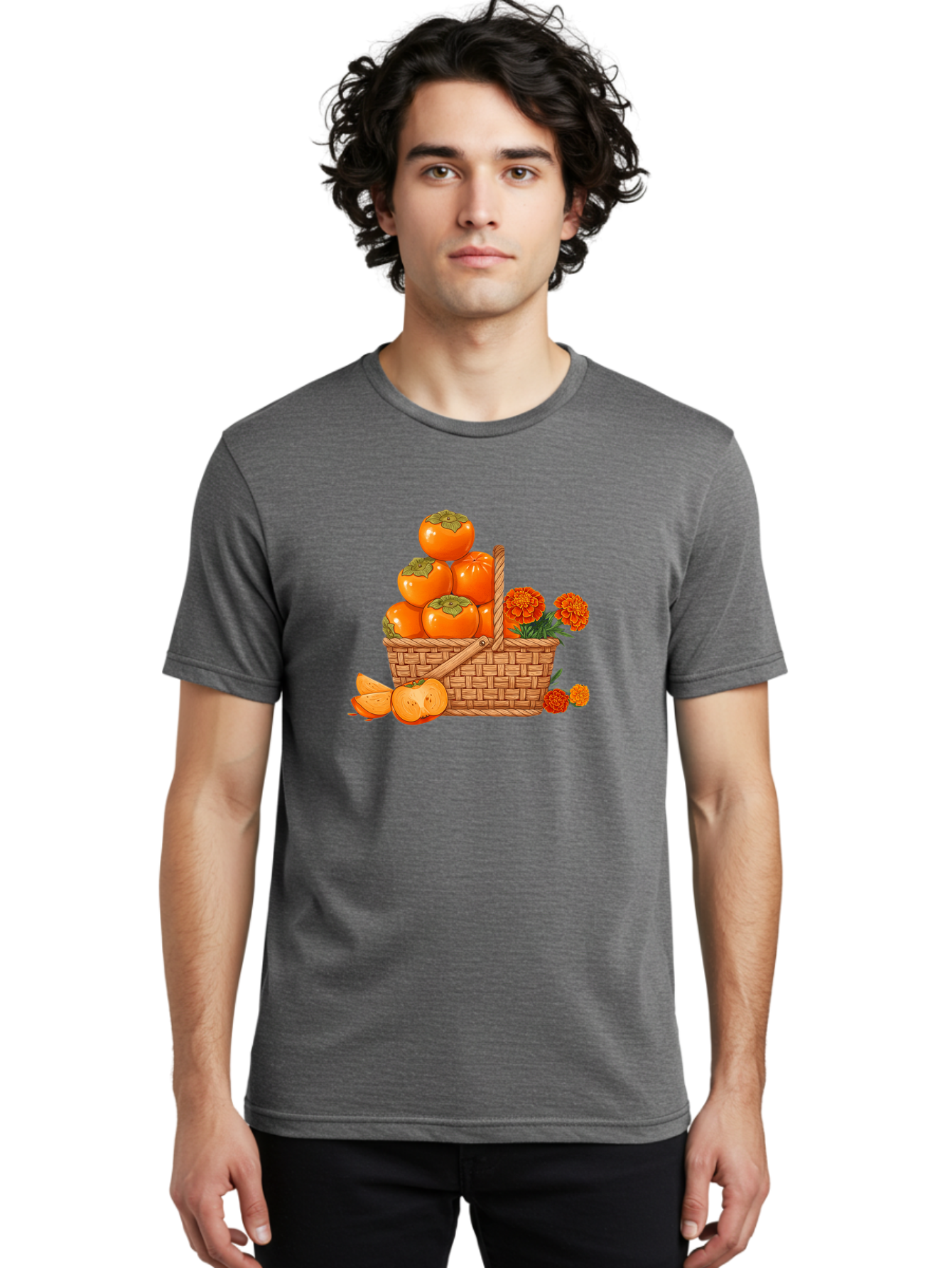 Persimmons-In-Basket Men'S Graphic Tee, 100% Cotton, Comfortable Casual Summer Wear, Machine Washable, Vintage Camera, Old Camera, Antique Camera, Black Camera, Classic Photography, Photography Equipment, Nostalgic Device, Film Camera, Baj159