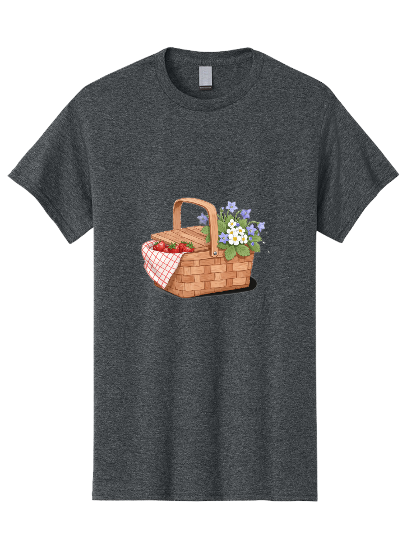 Picnic-Basket-1 Men'S Graphic Tee, 100% Cotton, Comfortable Casual Summer Wear, Machine Washable, Vintage Camera, Old Camera, Antique Camera, Black Camera, Classic Photography, Photography Equipment, Nostalgic Device, Film Camera, Camera Art Baj160