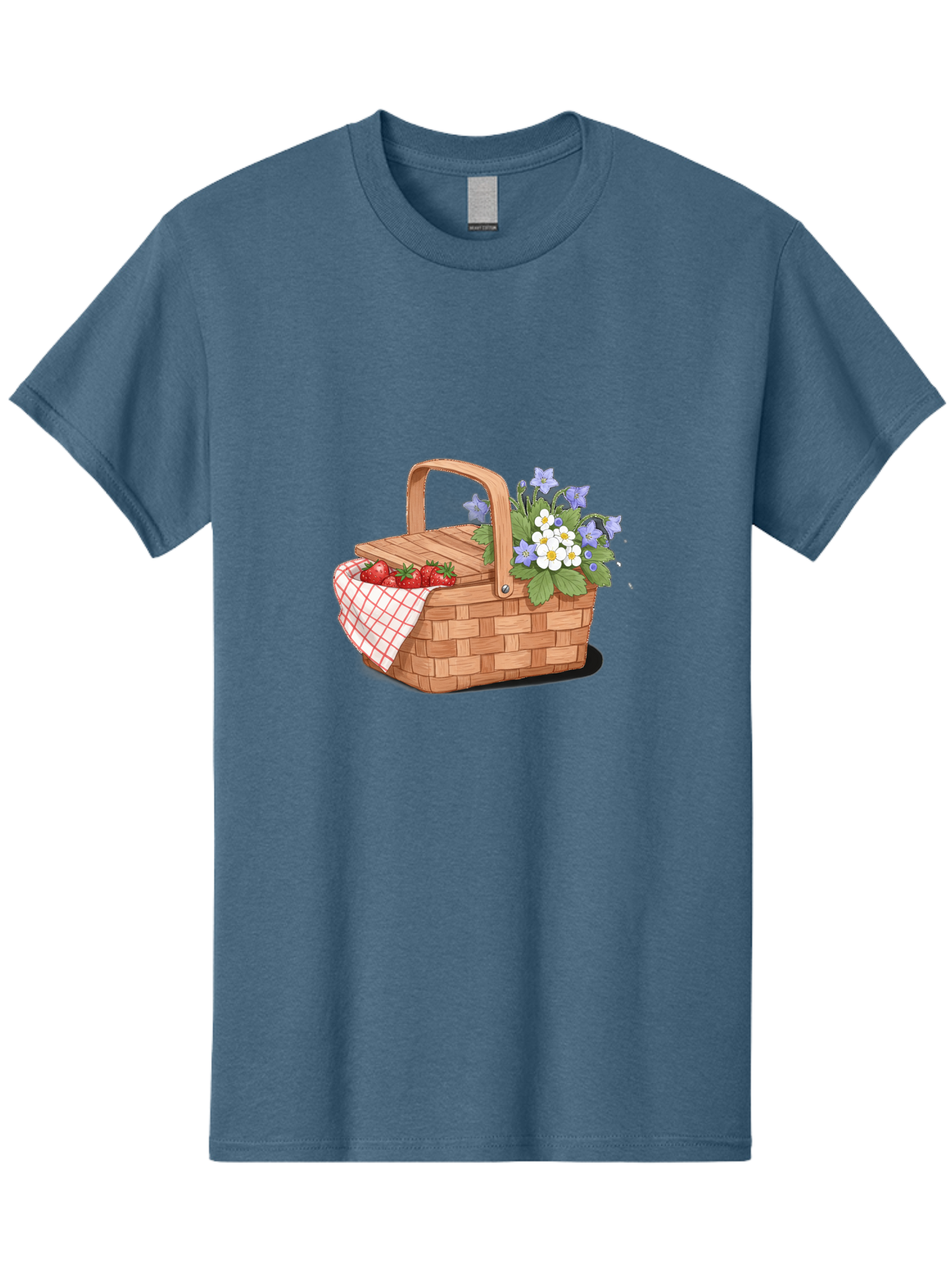 Picnic-Basket-1 Men'S Graphic Tee, 100% Cotton, Comfortable Casual Summer Wear, Machine Washable, Vintage Camera, Old Camera, Antique Camera, Black Camera, Classic Photography, Photography Equipment, Nostalgic Device, Film Camera, Camera Art Baj160