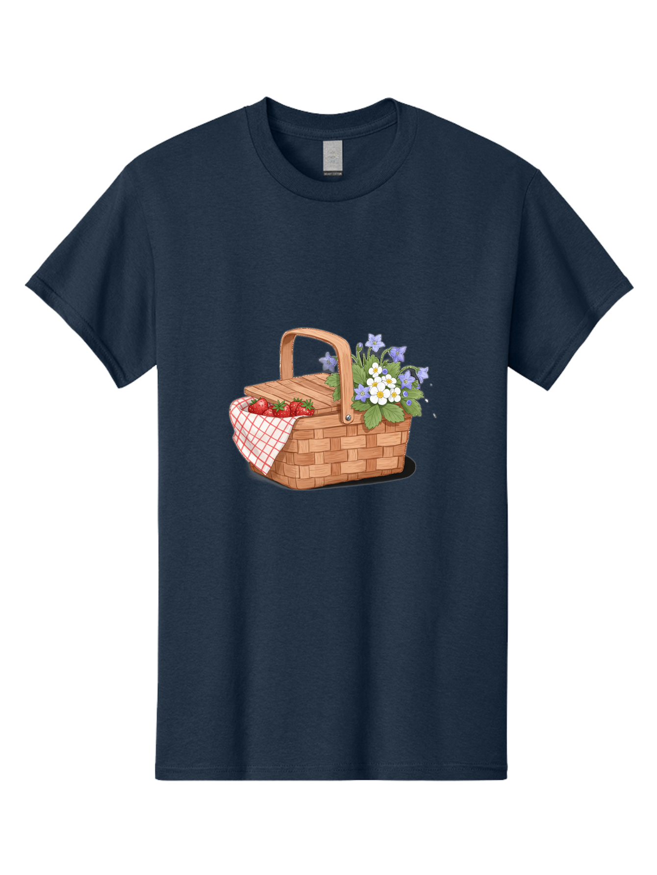Picnic-Basket-1 Men'S Graphic Tee, 100% Cotton, Comfortable Casual Summer Wear, Machine Washable, Vintage Camera, Old Camera, Antique Camera, Black Camera, Classic Photography, Photography Equipment, Nostalgic Device, Film Camera, Camera Art Baj160