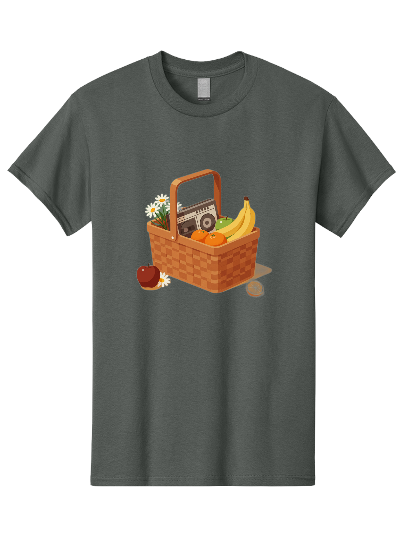 Picnic-Basket-2 Men'S Graphic Tee, 100% Cotton, Comfortable Casual Summer Wear, Machine Washable, Vintage Camera, Old Camera, Antique Camera, Black Camera, Classic Photography, Photography Equipment, Nostalgic Device, Film Camera, Camera Art Baj161