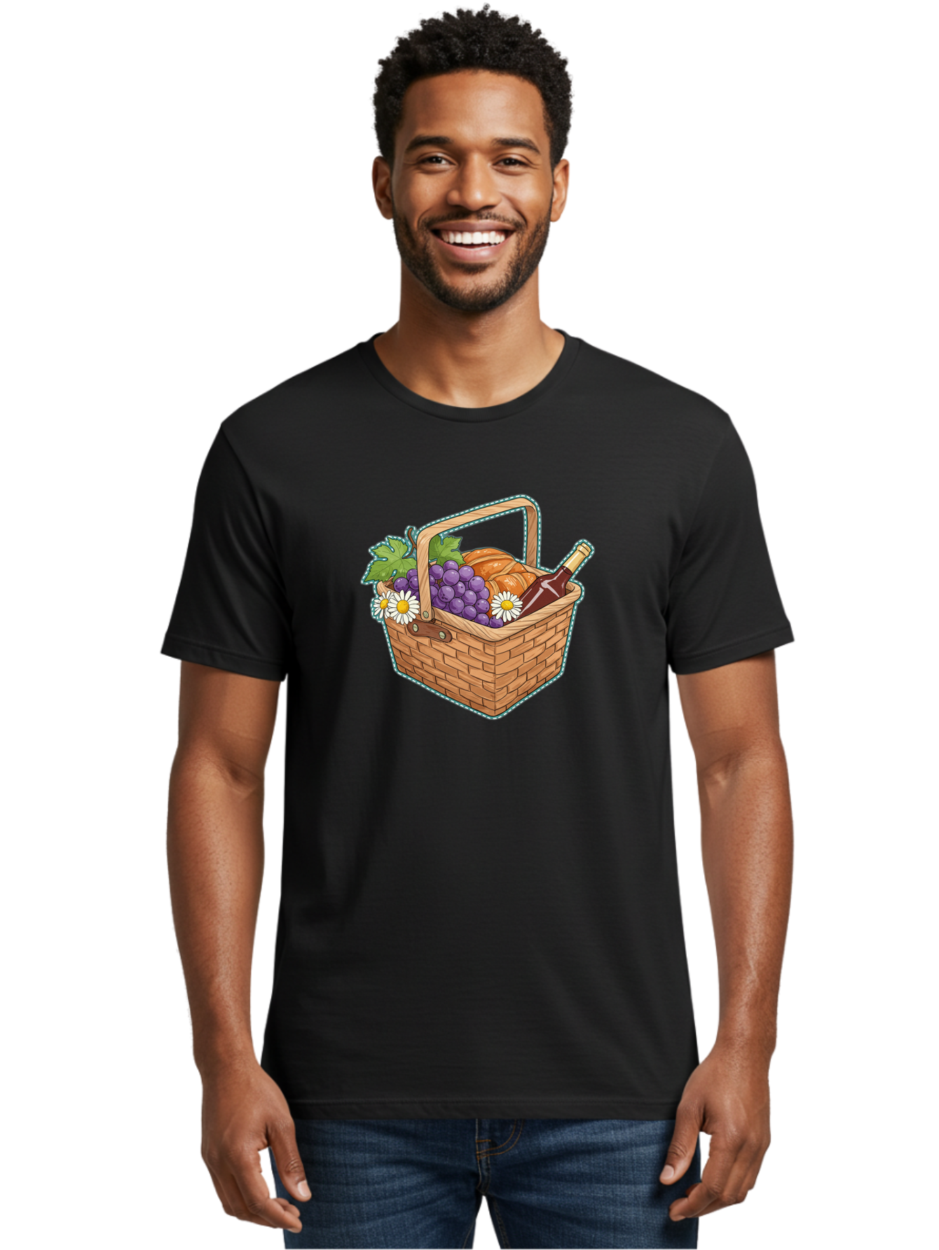 Picnic-Basket Men'S Graphic Tee, 100% Cotton, Comfortable Casual Summer Wear, Machine Washable, Vintage Camera, Old Camera, Antique Camera, Black Camera, Classic Photography, Photography Equipment, Nostalgic Device, Film Camera, Camera Art Baj162