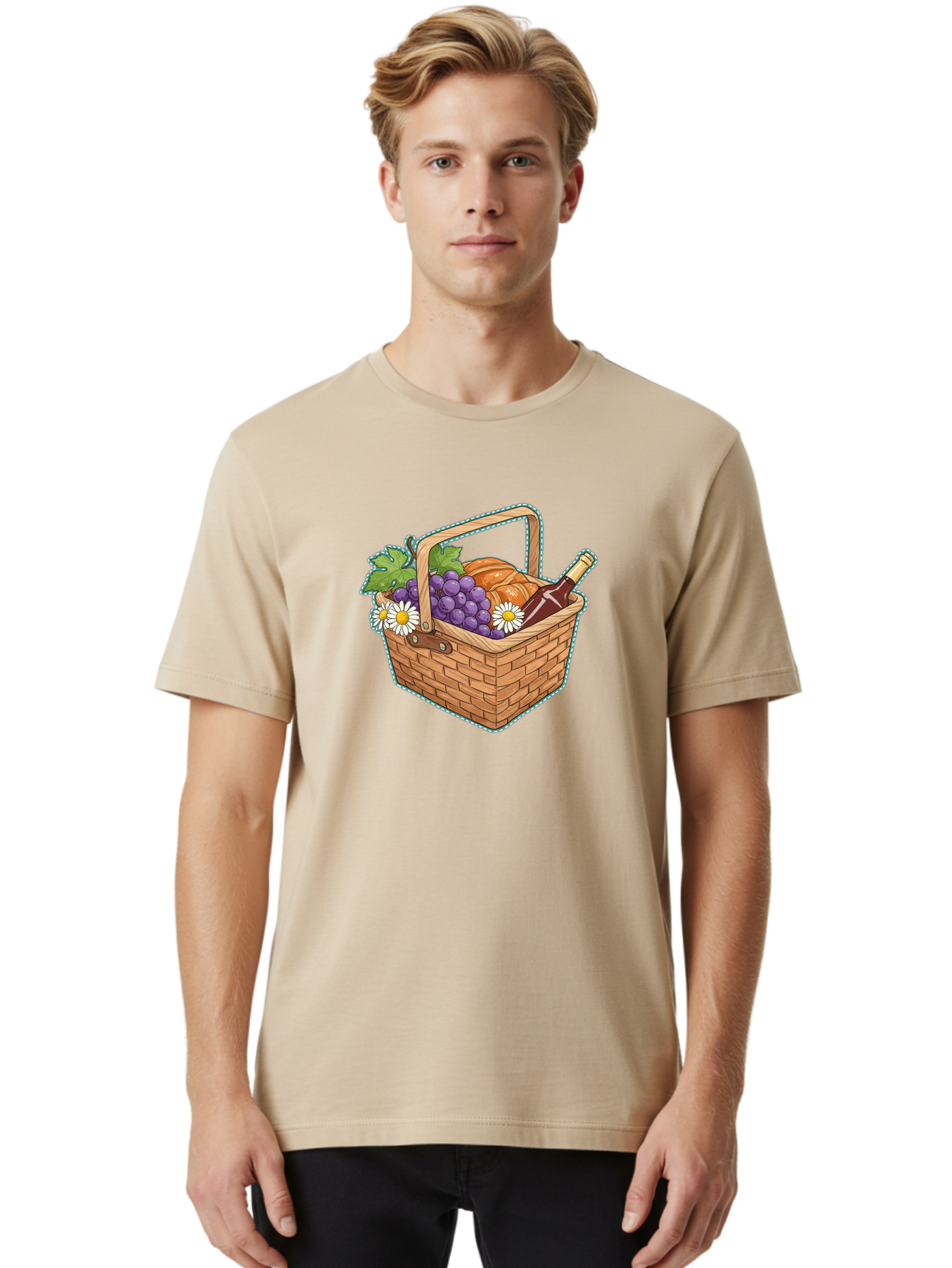 Picnic-Basket Men'S Graphic Tee, 100% Cotton, Comfortable Casual Summer Wear, Machine Washable, Vintage Camera, Old Camera, Antique Camera, Black Camera, Classic Photography, Photography Equipment, Nostalgic Device, Film Camera, Camera Art Baj162