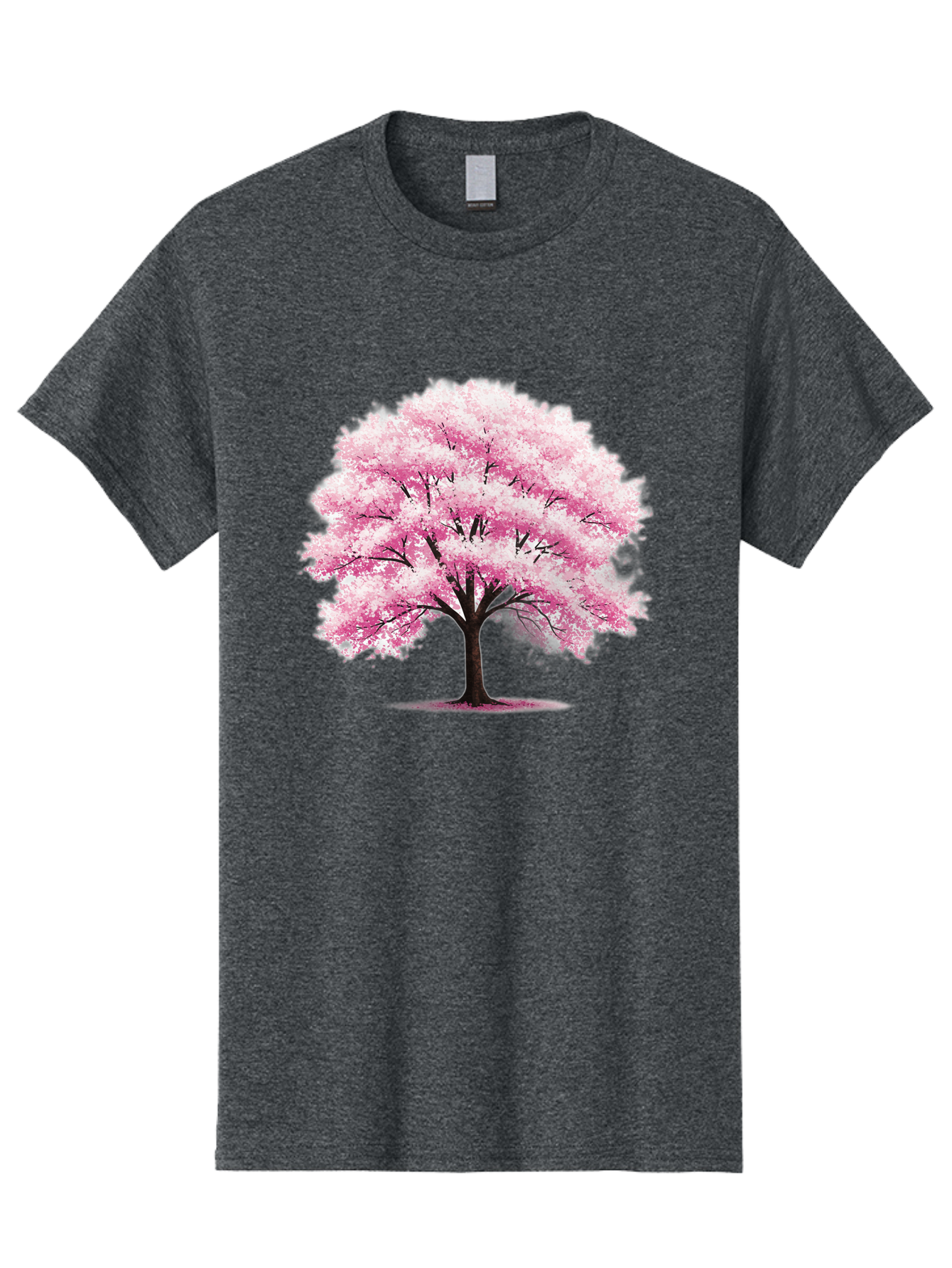 Pink-Cherry-Blossom-Tree-1 Men'S Graphic Tee, 100% Cotton, Comfortable Casual Summer Wear, Machine Washable, Vintage Camera, Old Camera, Antique Camera, Black Camera, Classic Photography, Photography Equipment, Nostalgic Device, Film Camera, Baj166