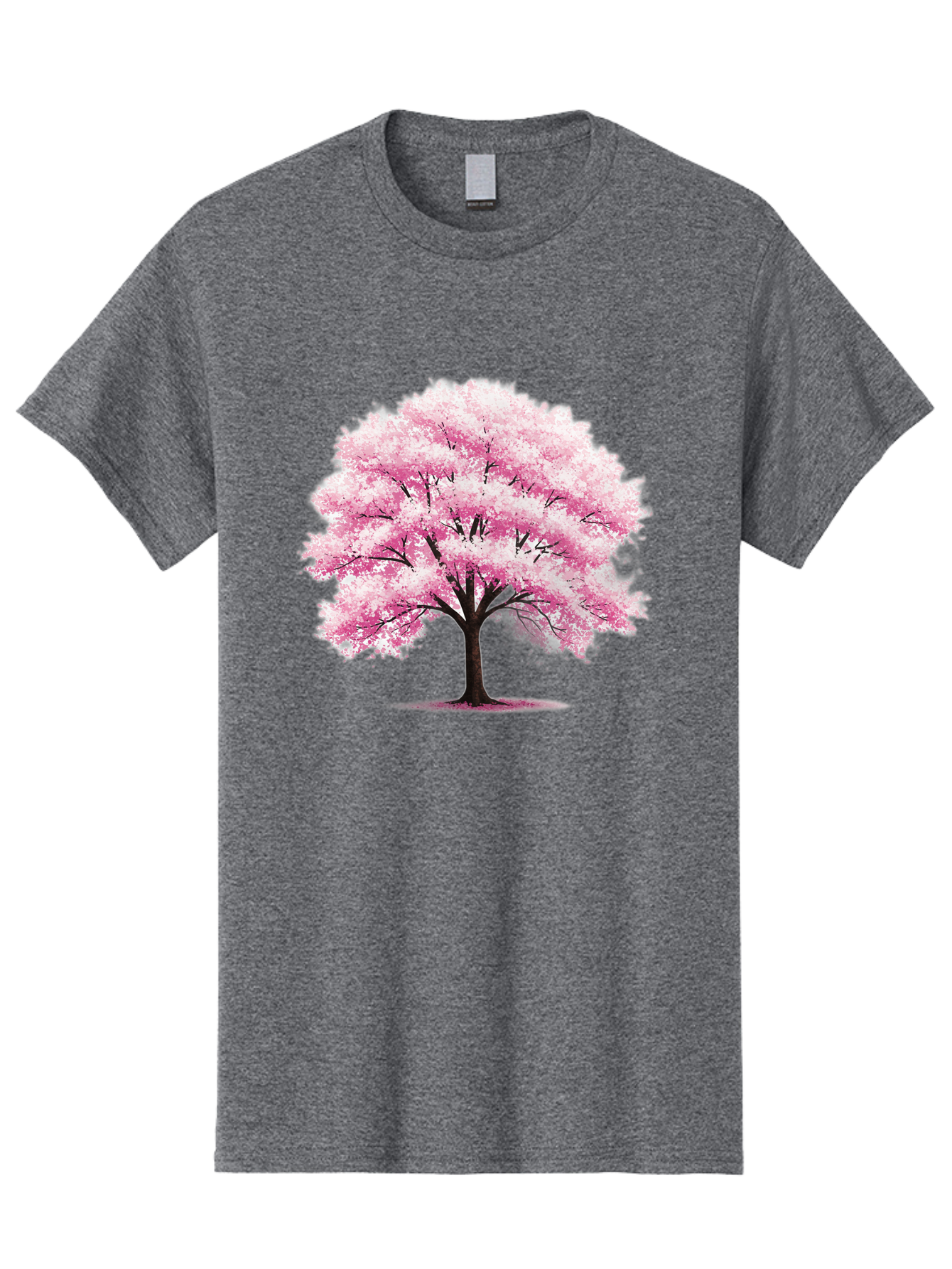 Pink-Cherry-Blossom-Tree-1 Men'S Graphic Tee, 100% Cotton, Comfortable Casual Summer Wear, Machine Washable, Vintage Camera, Old Camera, Antique Camera, Black Camera, Classic Photography, Photography Equipment, Nostalgic Device, Film Camera, Baj166