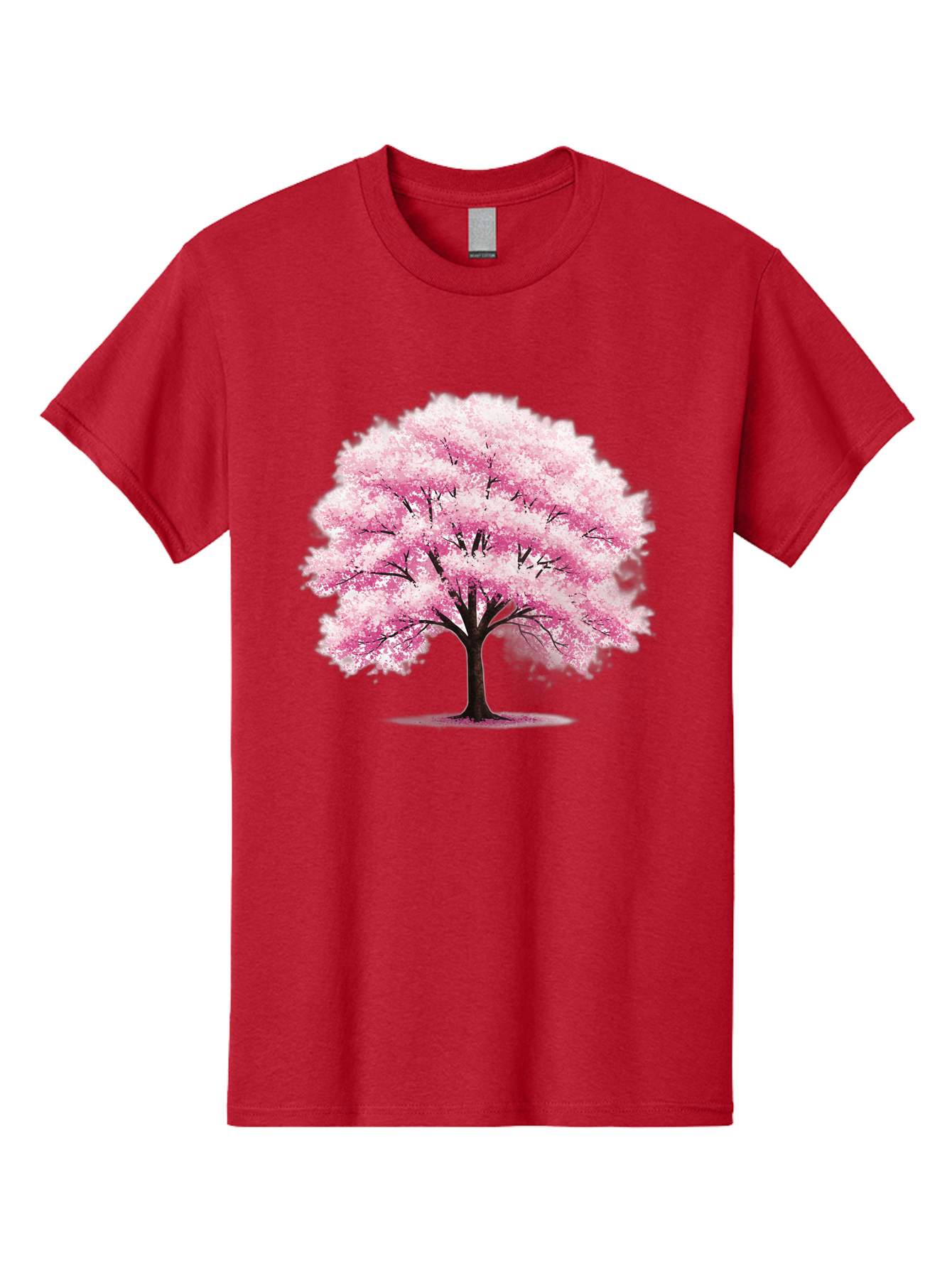 Pink-Cherry-Blossom-Tree-1 Men'S Graphic Tee, 100% Cotton, Comfortable Casual Summer Wear, Machine Washable, Vintage Camera, Old Camera, Antique Camera, Black Camera, Classic Photography, Photography Equipment, Nostalgic Device, Film Camera, Baj166