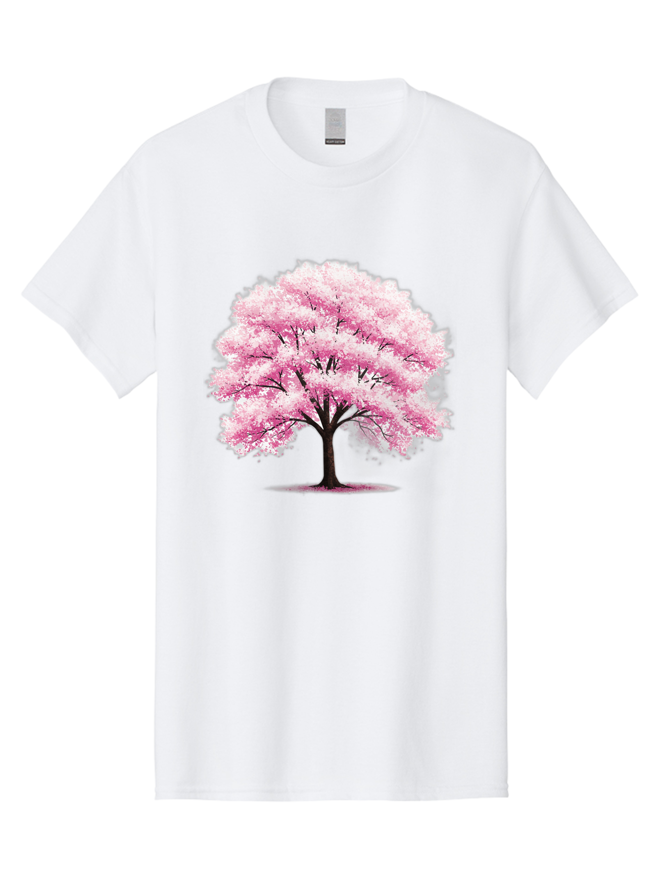Pink-Cherry-Blossom-Tree-1 Men'S Graphic Tee, 100% Cotton, Comfortable Casual Summer Wear, Machine Washable, Vintage Camera, Old Camera, Antique Camera, Black Camera, Classic Photography, Photography Equipment, Nostalgic Device, Film Camera, Baj166