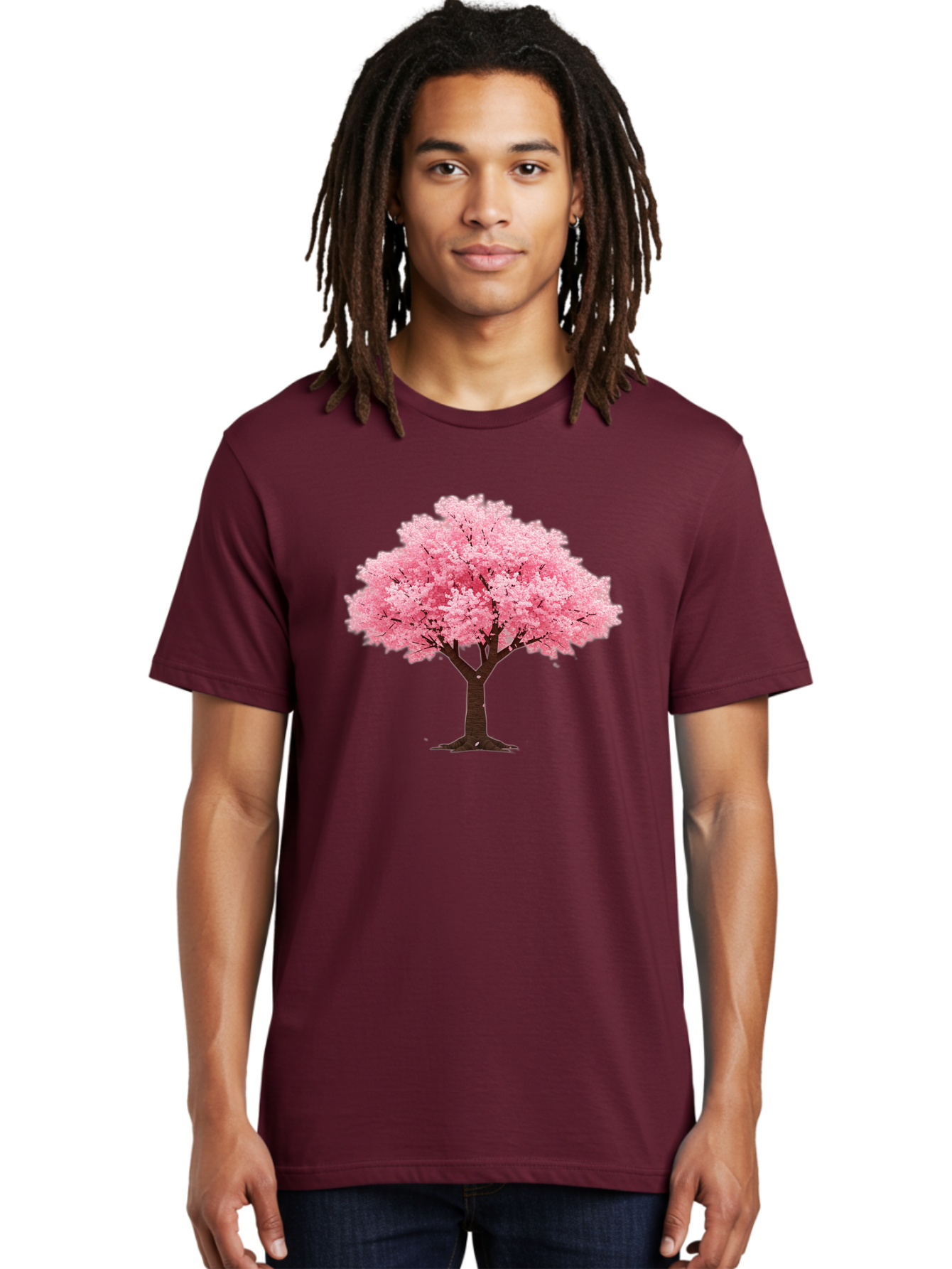 Pink-Cherry-Blossom-Tree Men'S Graphic Tee, 100% Cotton, Comfortable Casual Summer Wear, Machine Washable, Vintage Camera, Old Camera, Antique Camera, Black Camera, Classic Photography, Photography Equipment, Nostalgic Device, Film Camera, Baj168