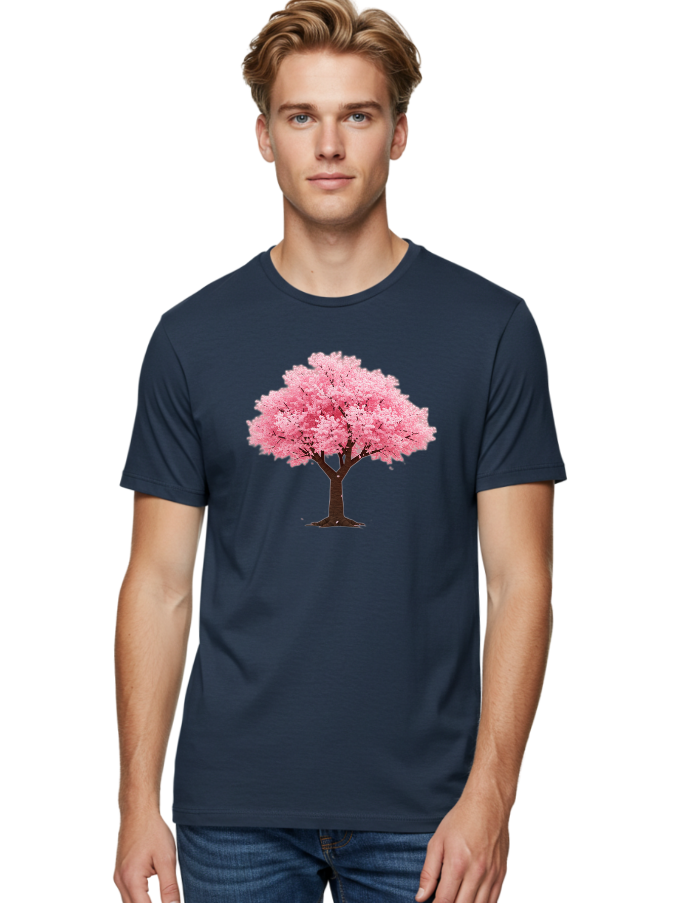 Pink-Cherry-Blossom-Tree Men'S Graphic Tee, 100% Cotton, Comfortable Casual Summer Wear, Machine Washable, Vintage Camera, Old Camera, Antique Camera, Black Camera, Classic Photography, Photography Equipment, Nostalgic Device, Film Camera, Baj168