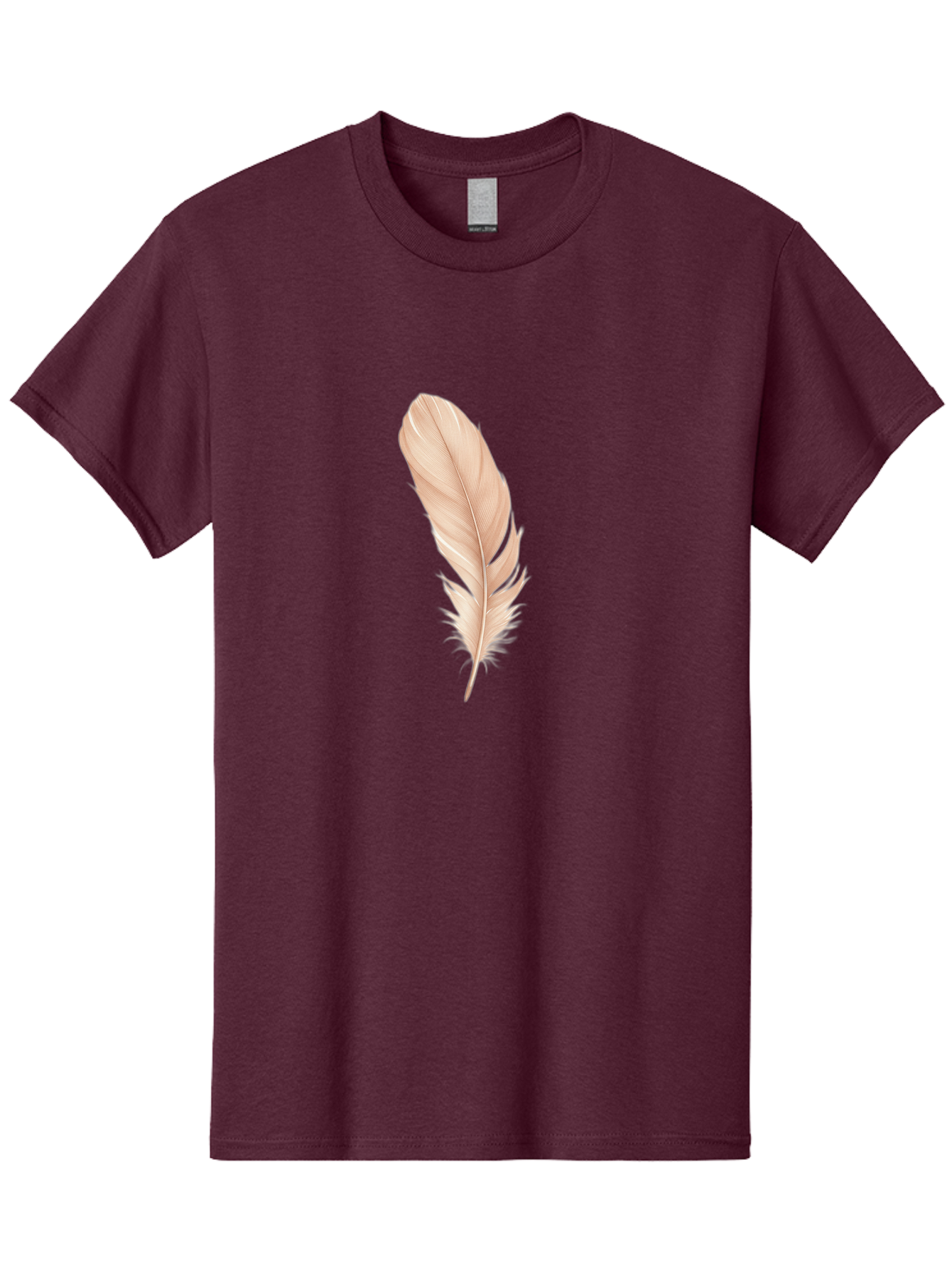 Pink-Feather-1 Men'S Graphic Tee, 100% Cotton, Comfortable Casual Summer Wear, Machine Washable, Vintage Camera, Old Camera, Antique Camera, Black Camera, Classic Photography, Photography Equipment, Nostalgic Device, Film Camera, Camera Art Baj171