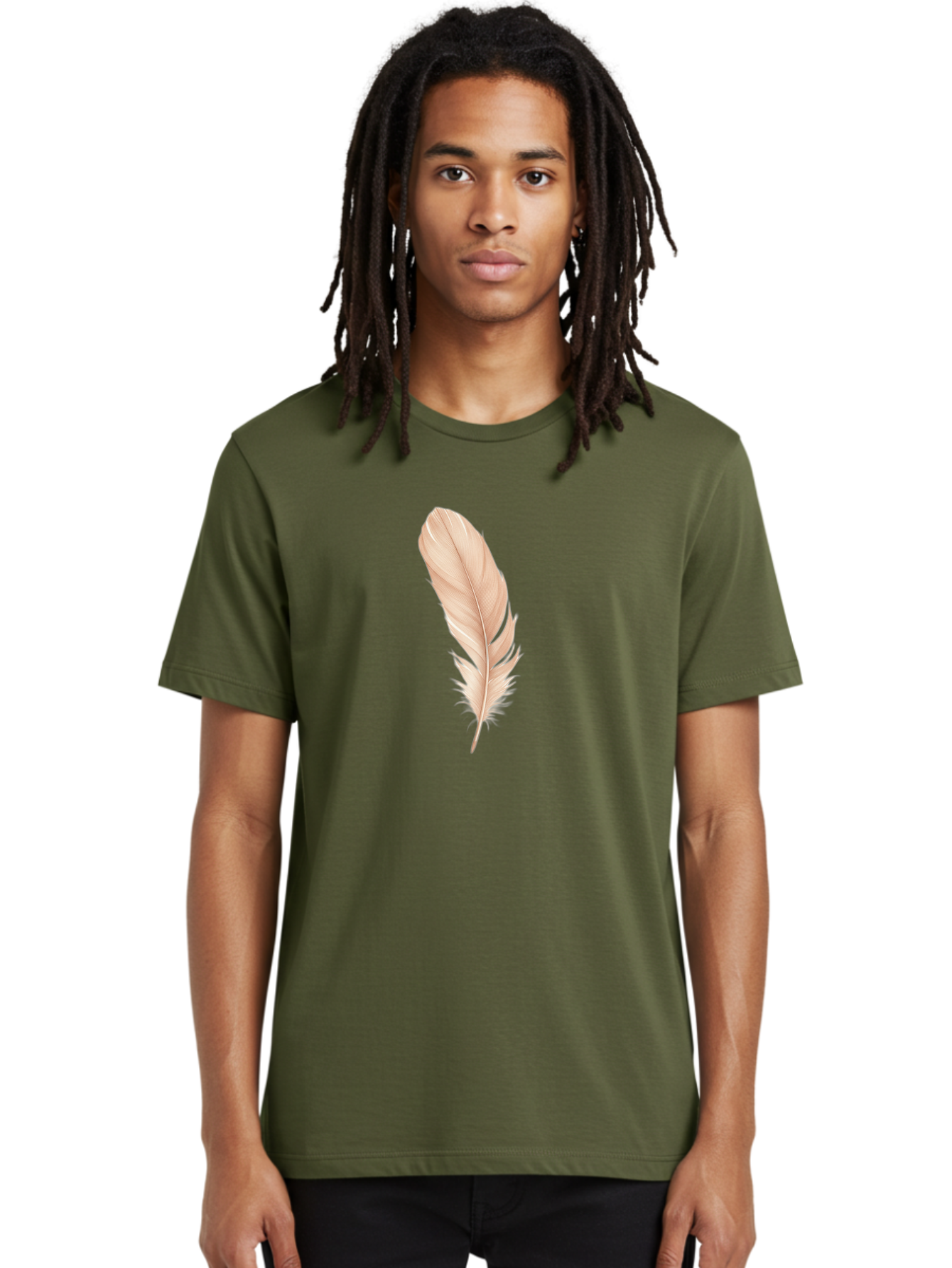 Pink-Feather-1 Men'S Graphic Tee, 100% Cotton, Comfortable Casual Summer Wear, Machine Washable, Vintage Camera, Old Camera, Antique Camera, Black Camera, Classic Photography, Photography Equipment, Nostalgic Device, Film Camera, Camera Art Baj171