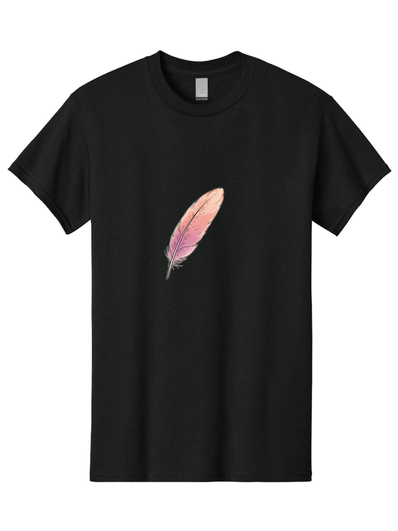 Pink-Feather-2 Men'S Graphic Tee, 100% Cotton, Comfortable Casual Summer Wear, Machine Washable, Vintage Camera, Old Camera, Antique Camera, Black Camera, Classic Photography, Photography Equipment, Nostalgic Device, Film Camera, Camera Art Baj172