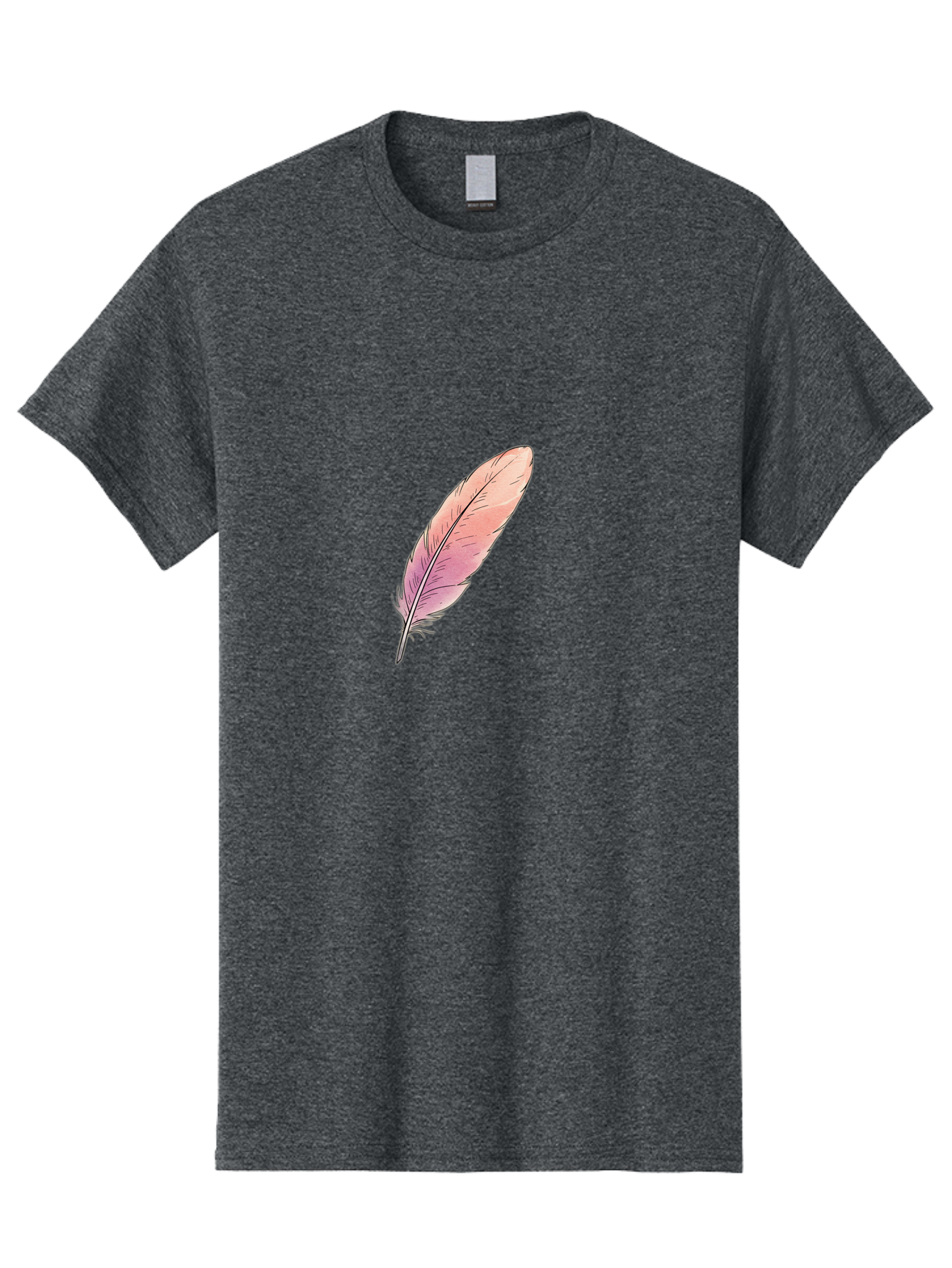 Pink-Feather-2 Men'S Graphic Tee, 100% Cotton, Comfortable Casual Summer Wear, Machine Washable, Vintage Camera, Old Camera, Antique Camera, Black Camera, Classic Photography, Photography Equipment, Nostalgic Device, Film Camera, Camera Art Baj172