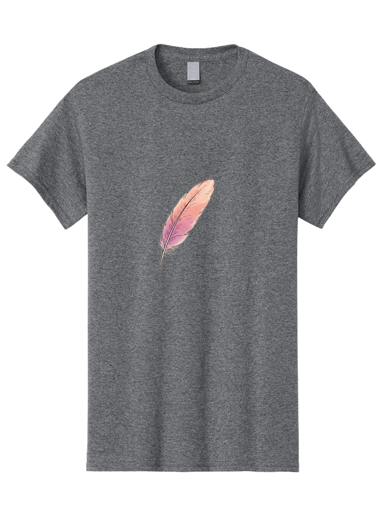 Pink-Feather-2 Men'S Graphic Tee, 100% Cotton, Comfortable Casual Summer Wear, Machine Washable, Vintage Camera, Old Camera, Antique Camera, Black Camera, Classic Photography, Photography Equipment, Nostalgic Device, Film Camera, Camera Art Baj172