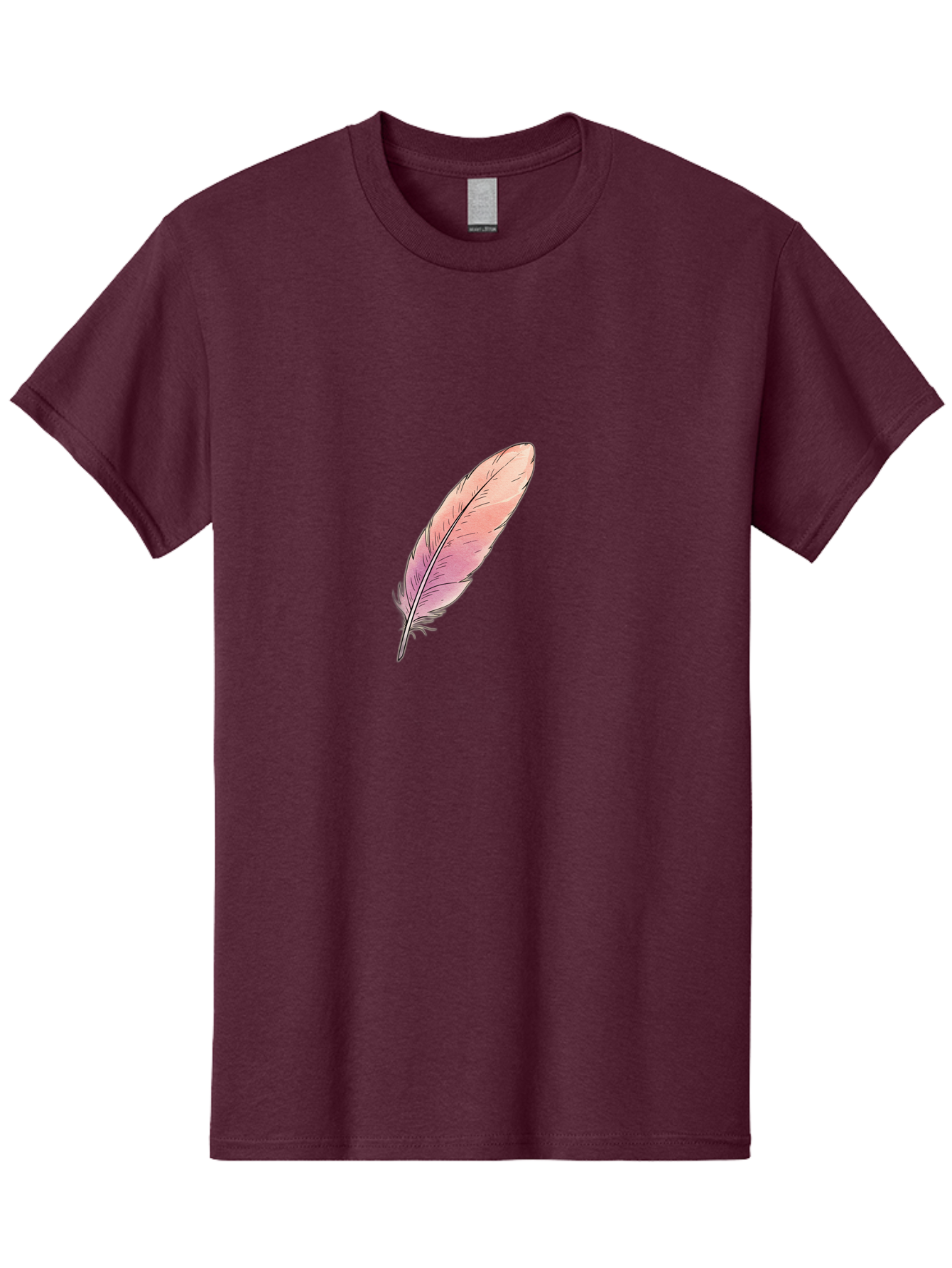 Pink-Feather-2 Men'S Graphic Tee, 100% Cotton, Comfortable Casual Summer Wear, Machine Washable, Vintage Camera, Old Camera, Antique Camera, Black Camera, Classic Photography, Photography Equipment, Nostalgic Device, Film Camera, Camera Art Baj172