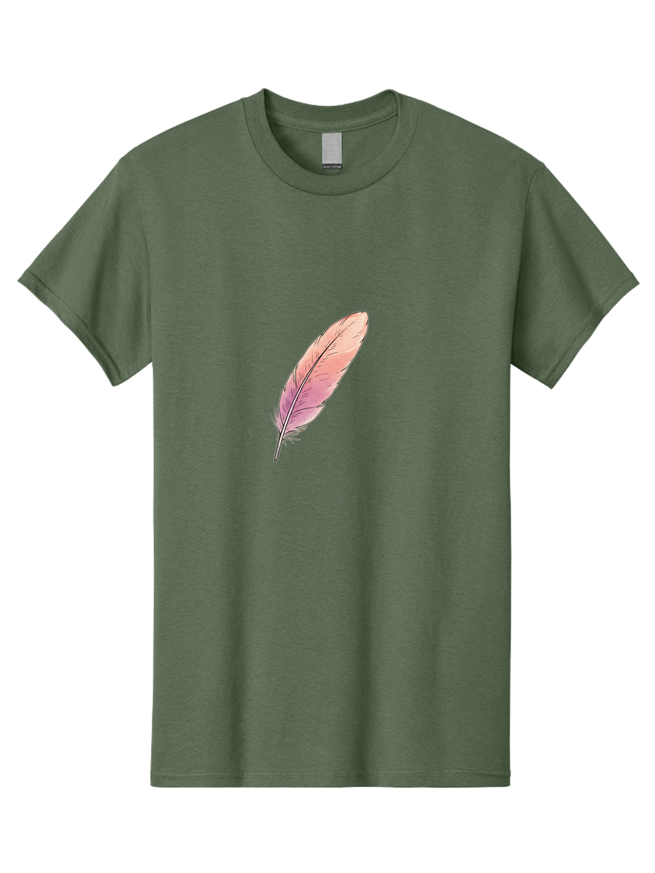 Pink-Feather-2 Men'S Graphic Tee, 100% Cotton, Comfortable Casual Summer Wear, Machine Washable, Vintage Camera, Old Camera, Antique Camera, Black Camera, Classic Photography, Photography Equipment, Nostalgic Device, Film Camera, Camera Art Baj172