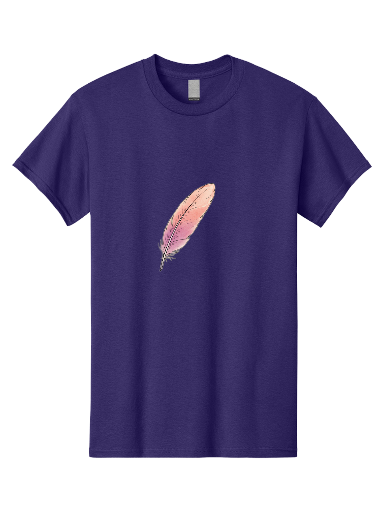 Pink-Feather-2 Men'S Graphic Tee, 100% Cotton, Comfortable Casual Summer Wear, Machine Washable, Vintage Camera, Old Camera, Antique Camera, Black Camera, Classic Photography, Photography Equipment, Nostalgic Device, Film Camera, Camera Art Baj172