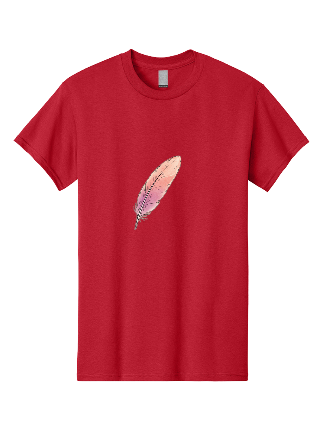 Pink-Feather-2 Men'S Graphic Tee, 100% Cotton, Comfortable Casual Summer Wear, Machine Washable, Vintage Camera, Old Camera, Antique Camera, Black Camera, Classic Photography, Photography Equipment, Nostalgic Device, Film Camera, Camera Art Baj172