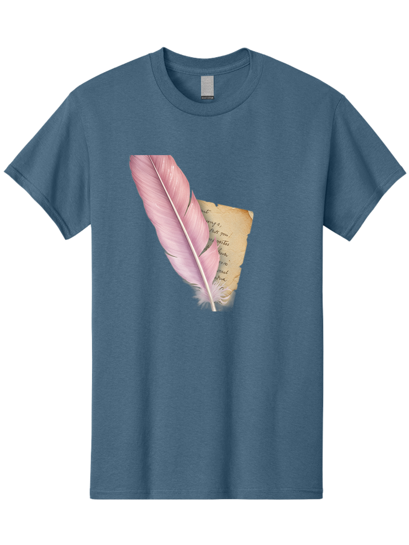 Pink-Feather-Quill-Pen Men'S Graphic Tee, 100% Cotton, Comfortable Casual Summer Wear, Machine Washable, Vintage Camera, Old Camera, Antique Camera, Black Camera, Classic Photography, Photography Equipment, Nostalgic Device, Film Camera, Baj173