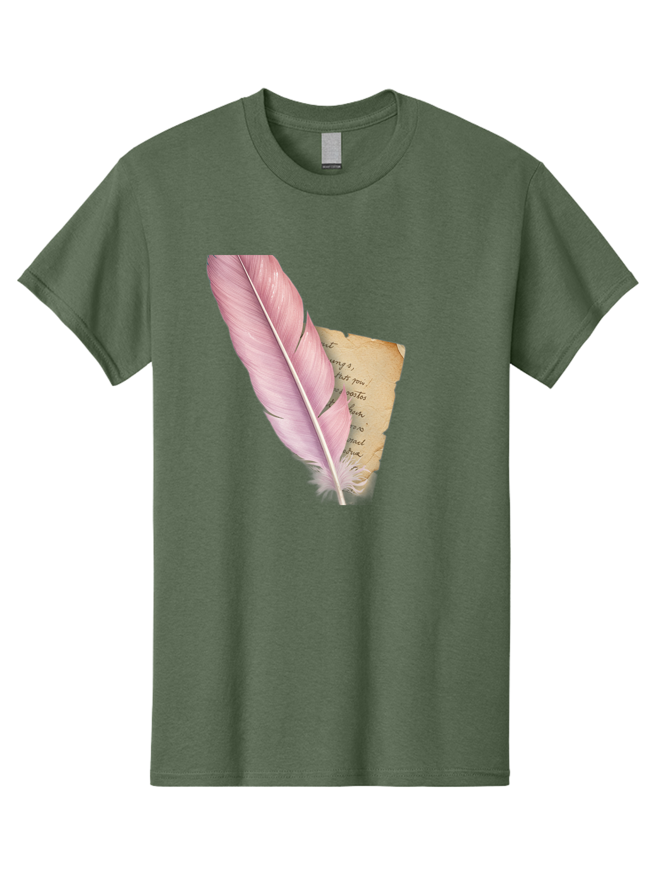Pink-Feather-Quill-Pen Men'S Graphic Tee, 100% Cotton, Comfortable Casual Summer Wear, Machine Washable, Vintage Camera, Old Camera, Antique Camera, Black Camera, Classic Photography, Photography Equipment, Nostalgic Device, Film Camera, Baj173
