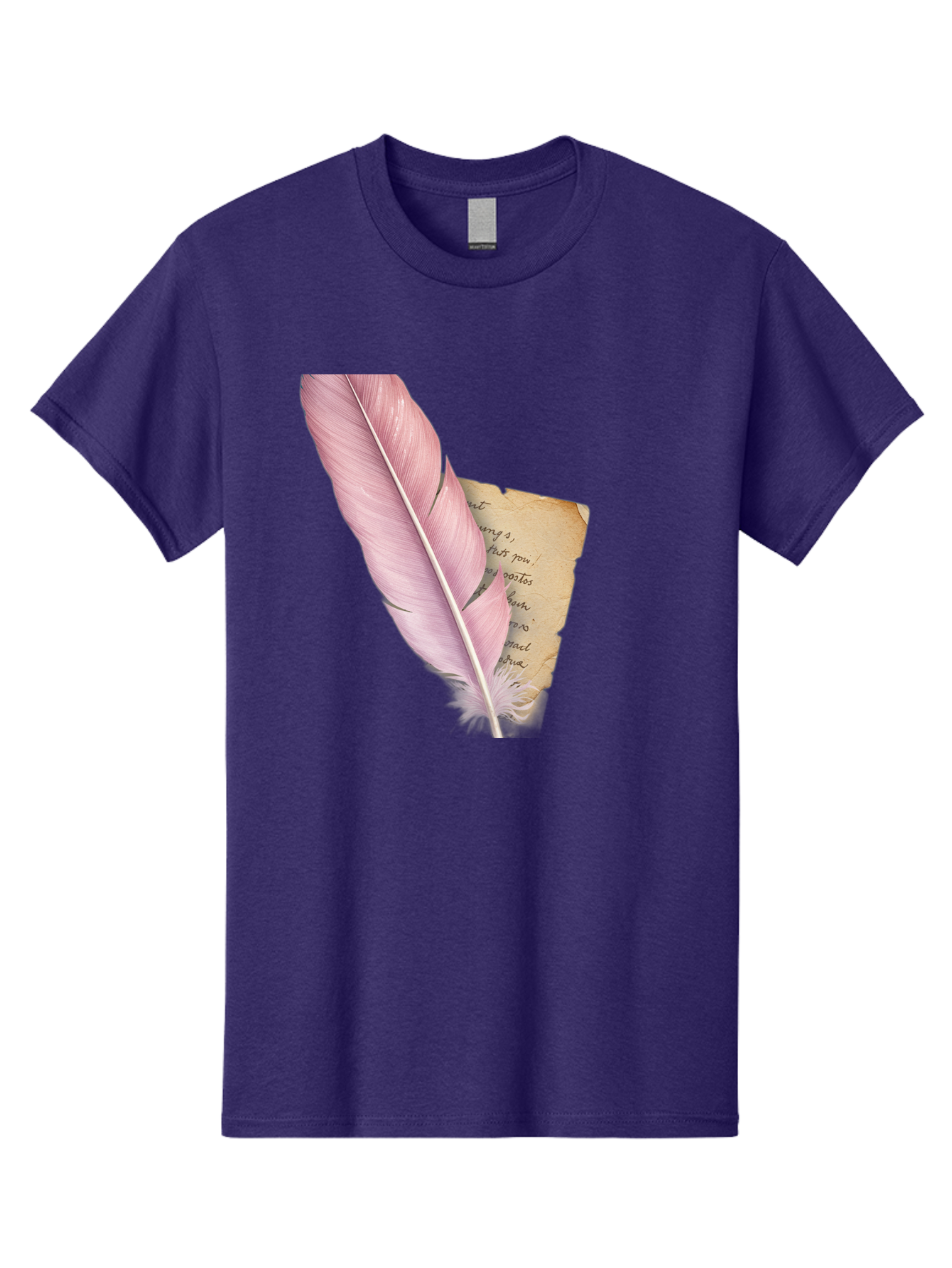 Pink-Feather-Quill-Pen Men'S Graphic Tee, 100% Cotton, Comfortable Casual Summer Wear, Machine Washable, Vintage Camera, Old Camera, Antique Camera, Black Camera, Classic Photography, Photography Equipment, Nostalgic Device, Film Camera, Baj173