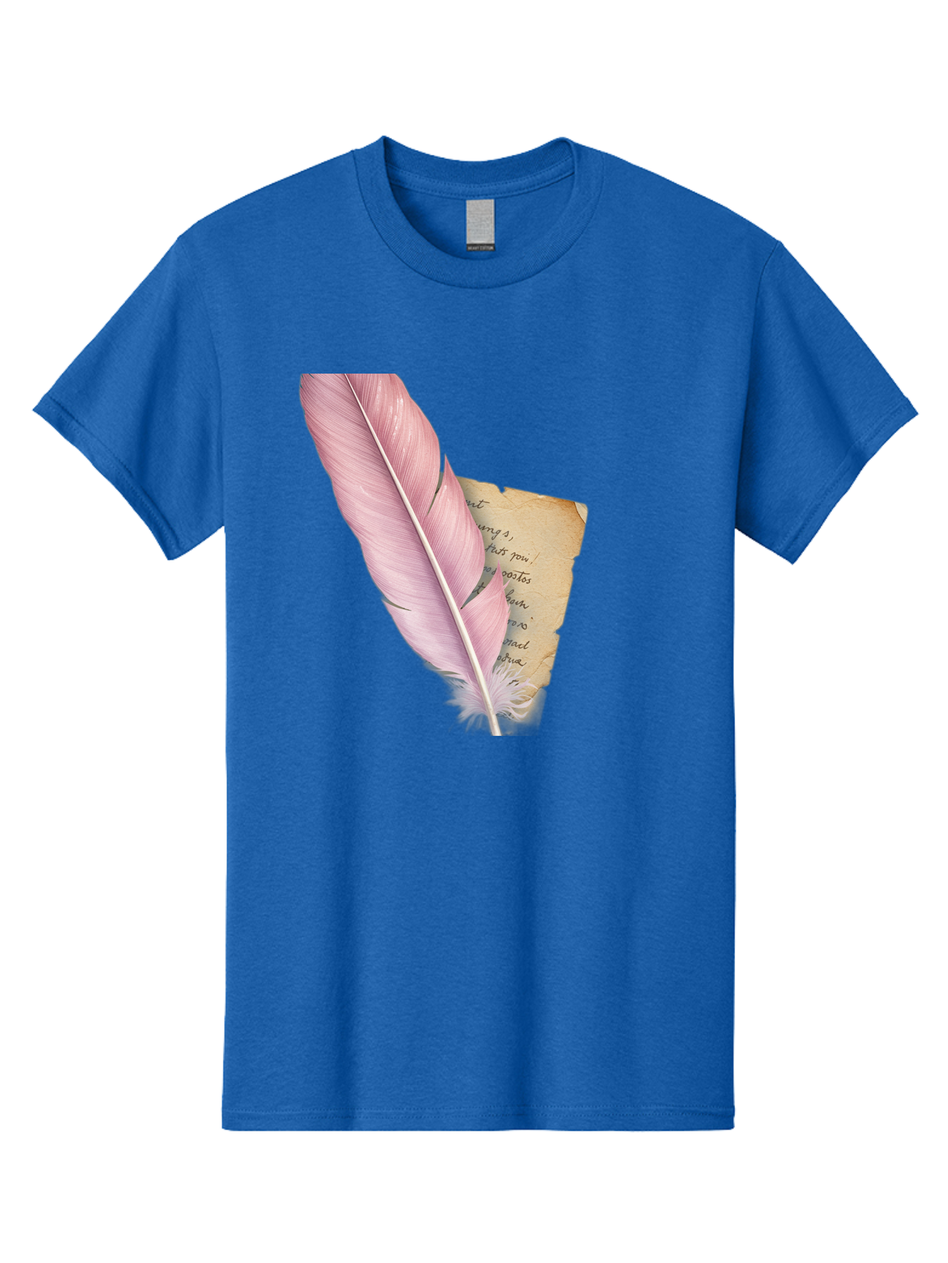 Pink-Feather-Quill-Pen Men'S Graphic Tee, 100% Cotton, Comfortable Casual Summer Wear, Machine Washable, Vintage Camera, Old Camera, Antique Camera, Black Camera, Classic Photography, Photography Equipment, Nostalgic Device, Film Camera, Baj173