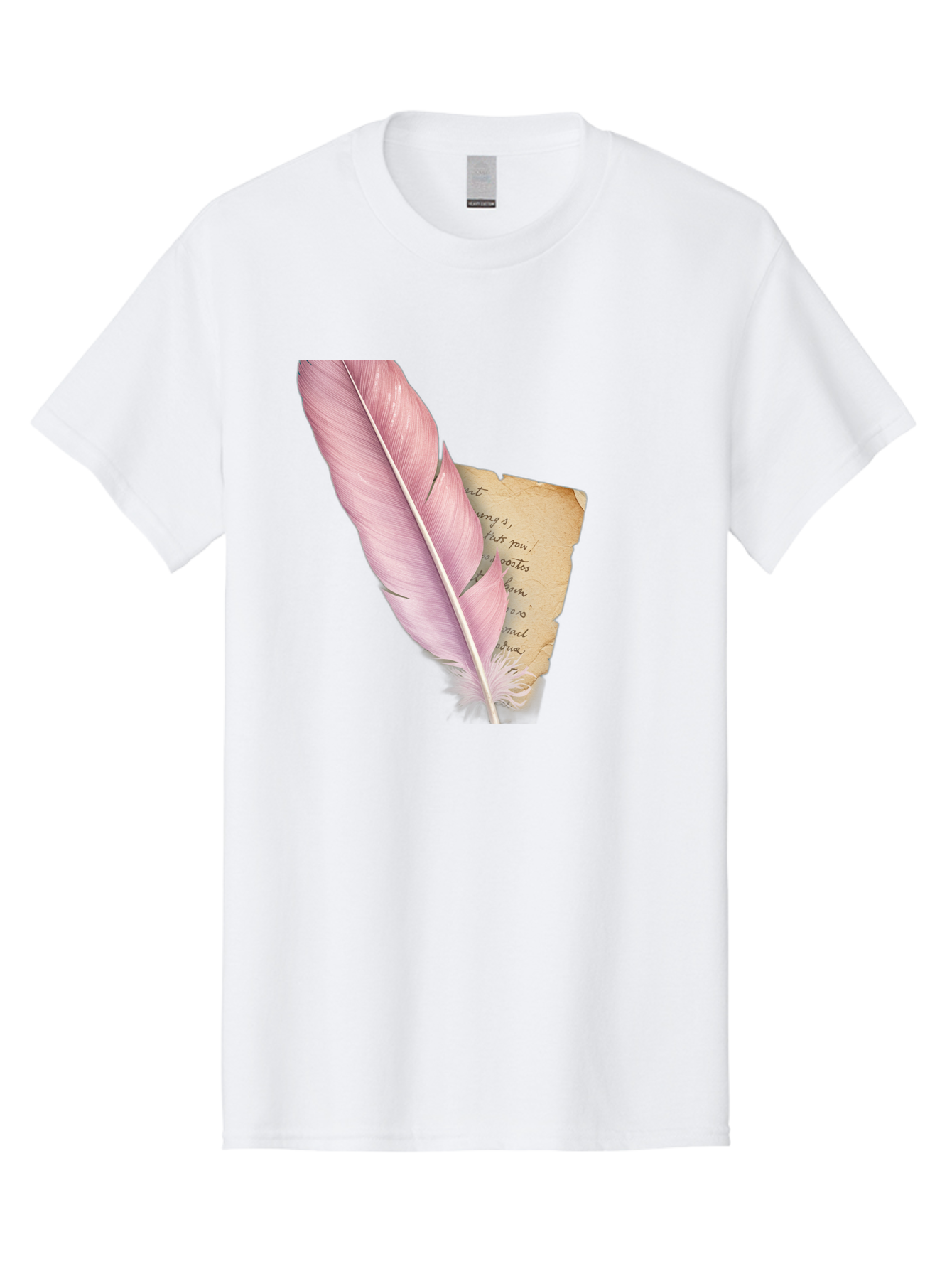 Pink-Feather-Quill-Pen Men'S Graphic Tee, 100% Cotton, Comfortable Casual Summer Wear, Machine Washable, Vintage Camera, Old Camera, Antique Camera, Black Camera, Classic Photography, Photography Equipment, Nostalgic Device, Film Camera, Baj173