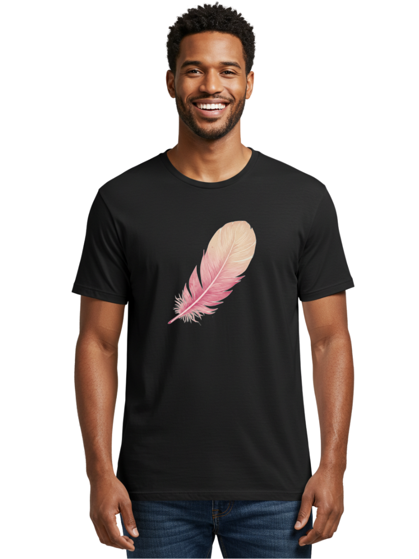 Pink-Feather Men'S Graphic Tee, 100% Cotton, Comfortable Casual Summer Wear, Machine Washable, Vintage Camera, Old Camera, Antique Camera, Black Camera, Classic Photography, Photography Equipment, Nostalgic Device, Film Camera, Camera Art Baj174
