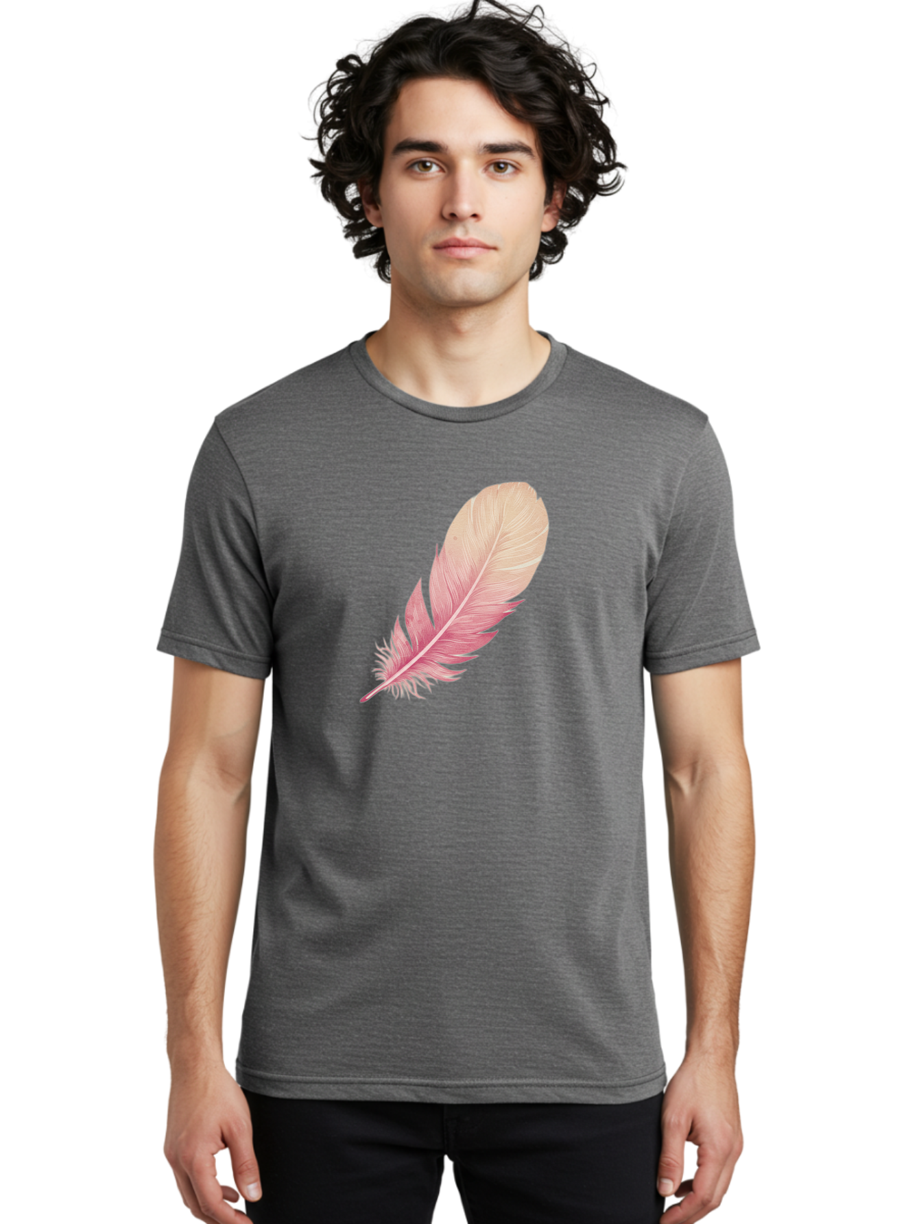 Pink-Feather Men'S Graphic Tee, 100% Cotton, Comfortable Casual Summer Wear, Machine Washable, Vintage Camera, Old Camera, Antique Camera, Black Camera, Classic Photography, Photography Equipment, Nostalgic Device, Film Camera, Camera Art Baj174