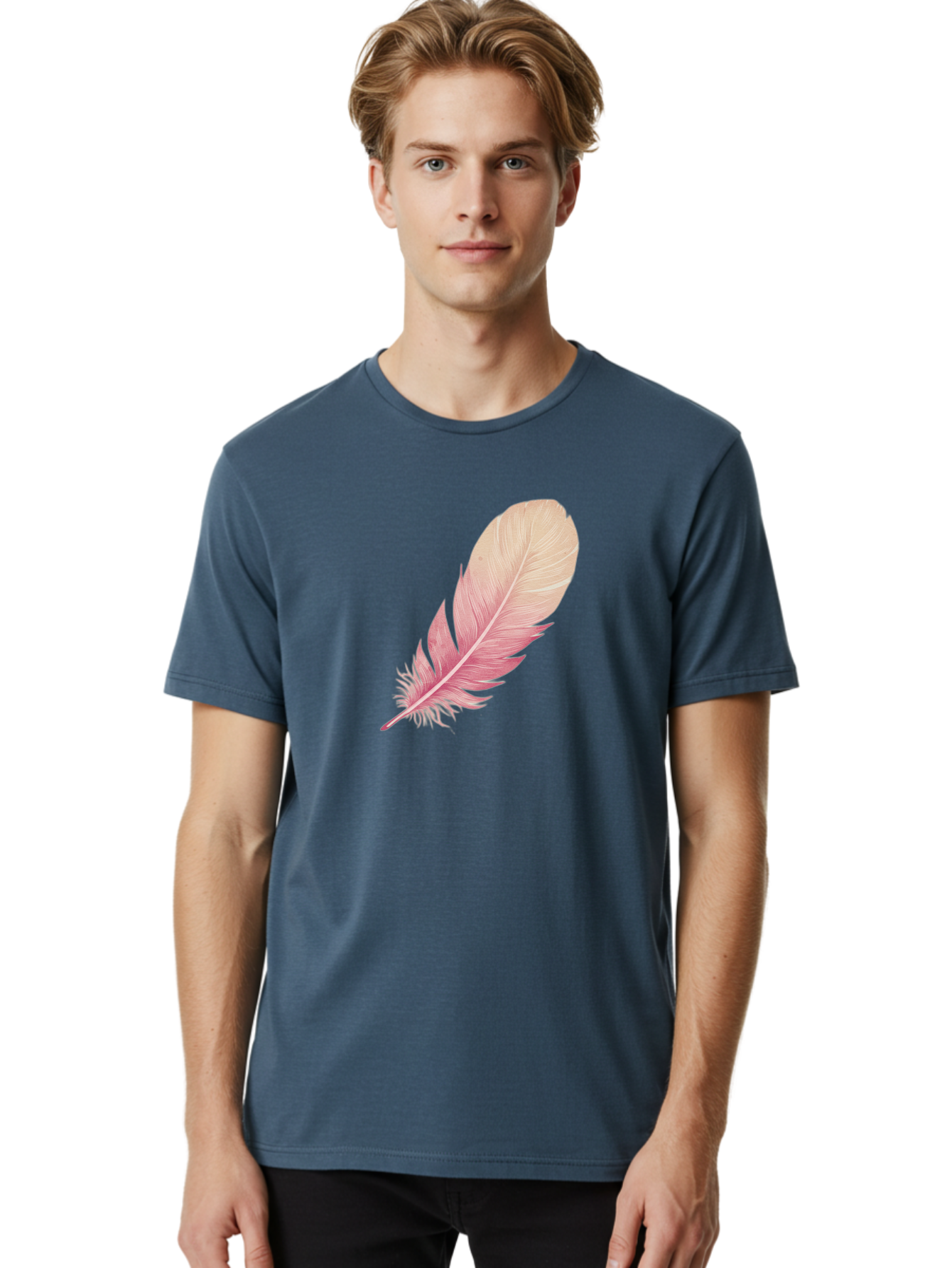 Pink-Feather Men'S Graphic Tee, 100% Cotton, Comfortable Casual Summer Wear, Machine Washable, Vintage Camera, Old Camera, Antique Camera, Black Camera, Classic Photography, Photography Equipment, Nostalgic Device, Film Camera, Camera Art Baj174
