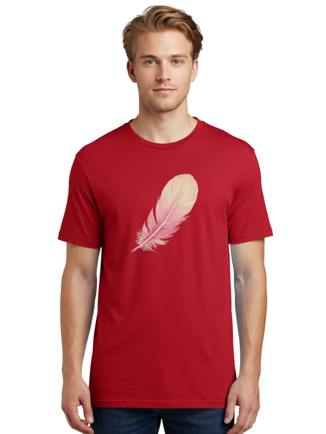 Pink-Feather Men'S Graphic Tee, 100% Cotton, Comfortable Casual Summer Wear, Machine Washable, Vintage Camera, Old Camera, Antique Camera, Black Camera, Classic Photography, Photography Equipment, Nostalgic Device, Film Camera, Camera Art Baj174