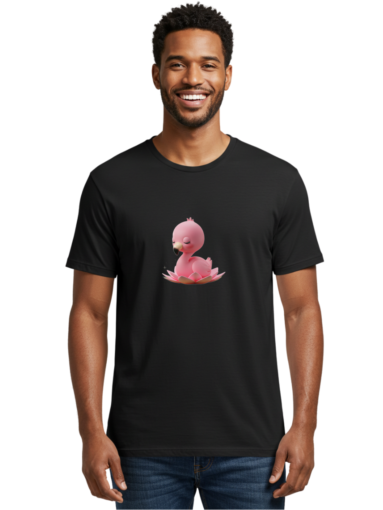Pink-Flamingo-1 Men'S Graphic Tee, 100% Cotton, Comfortable Casual Summer Wear, Machine Washable, Vintage Camera, Old Camera, Antique Camera, Black Camera, Classic Photography, Photography Equipment, Nostalgic Device, Film Camera, Camera Art Baj176