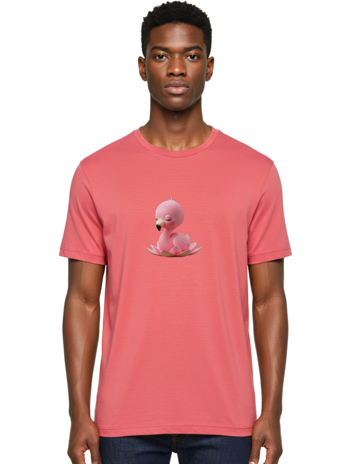 Pink-Flamingo-1 Men'S Graphic Tee, 100% Cotton, Comfortable Casual Summer Wear, Machine Washable, Vintage Camera, Old Camera, Antique Camera, Black Camera, Classic Photography, Photography Equipment, Nostalgic Device, Film Camera, Camera Art Baj176
