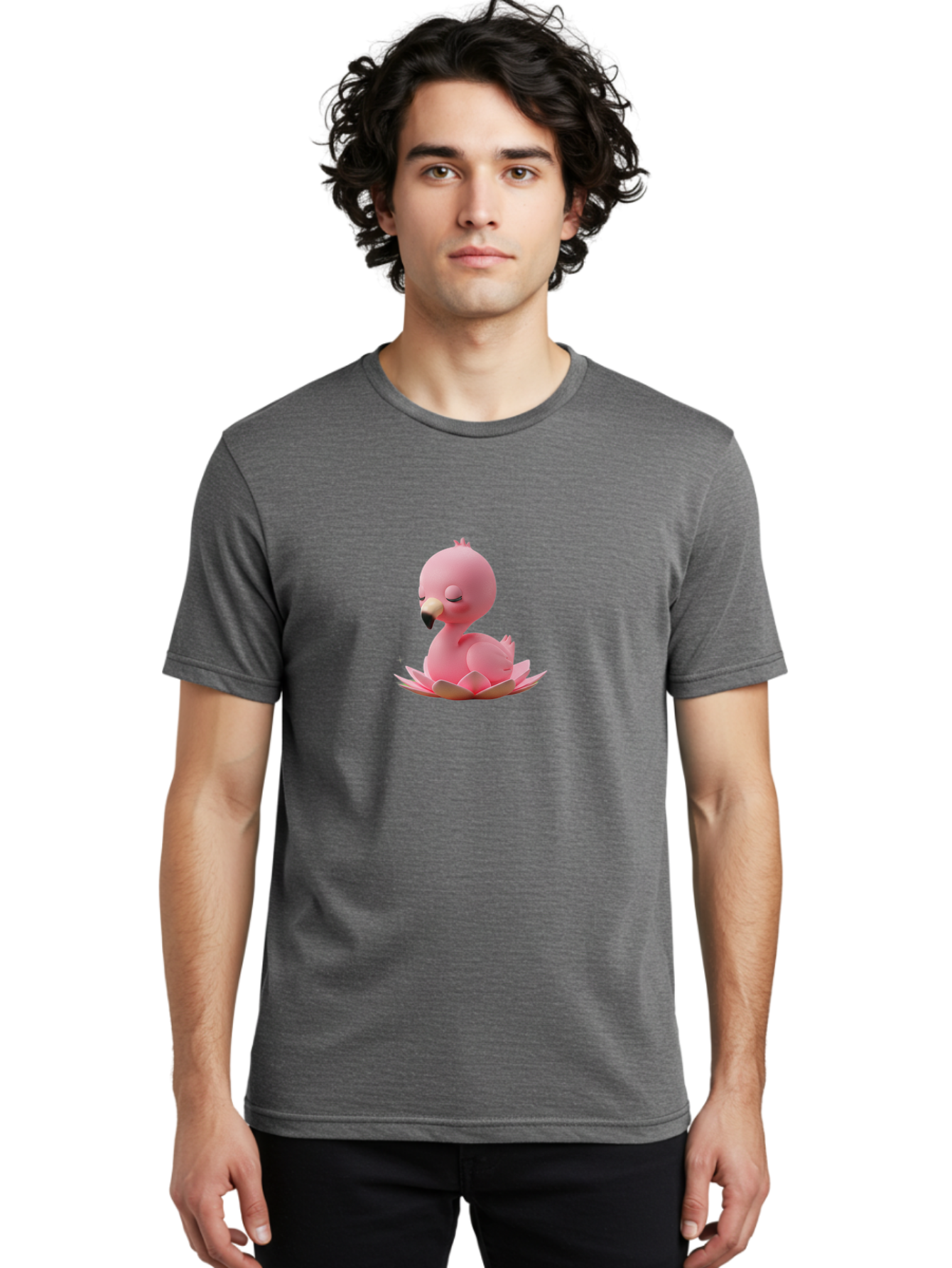 Pink-Flamingo-1 Men'S Graphic Tee, 100% Cotton, Comfortable Casual Summer Wear, Machine Washable, Vintage Camera, Old Camera, Antique Camera, Black Camera, Classic Photography, Photography Equipment, Nostalgic Device, Film Camera, Camera Art Baj176