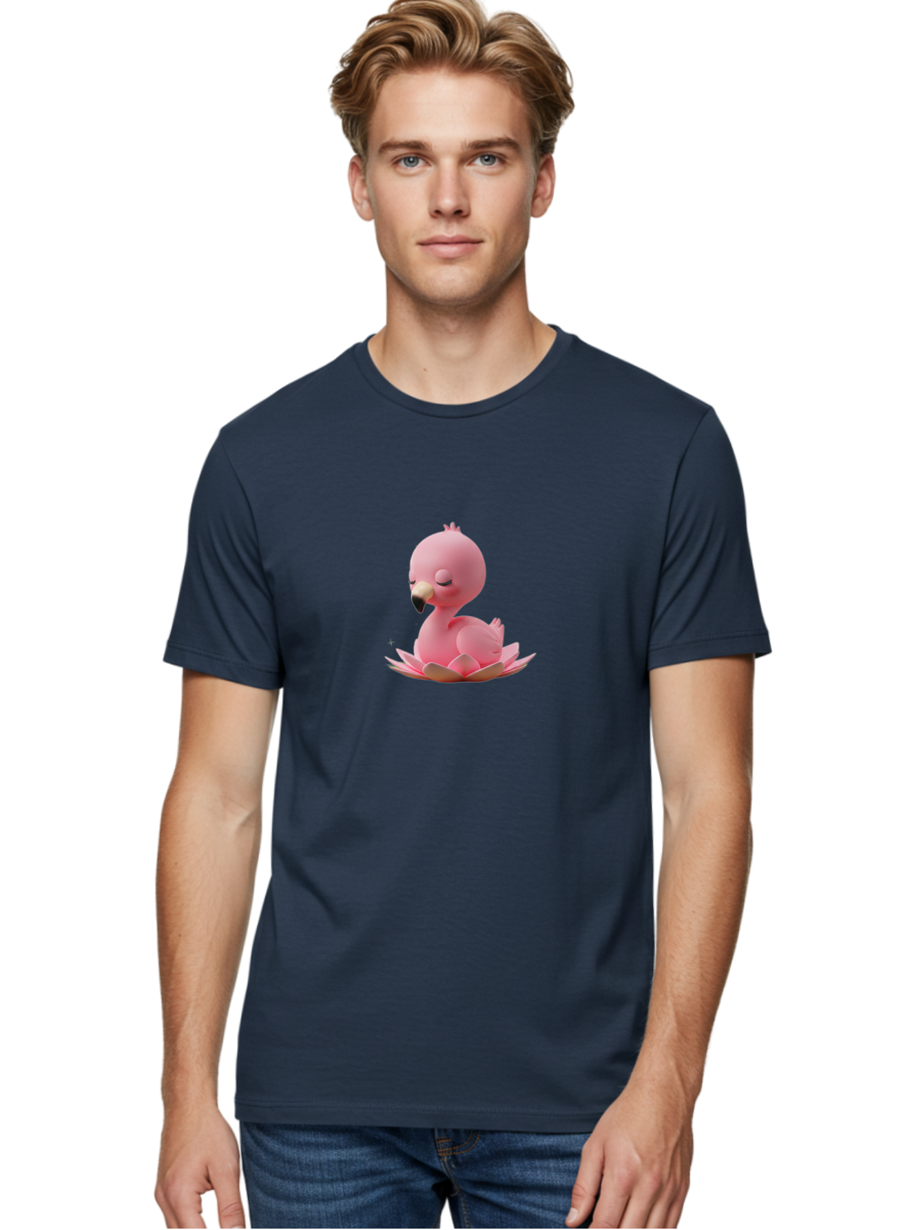 Pink-Flamingo-1 Men'S Graphic Tee, 100% Cotton, Comfortable Casual Summer Wear, Machine Washable, Vintage Camera, Old Camera, Antique Camera, Black Camera, Classic Photography, Photography Equipment, Nostalgic Device, Film Camera, Camera Art Baj176