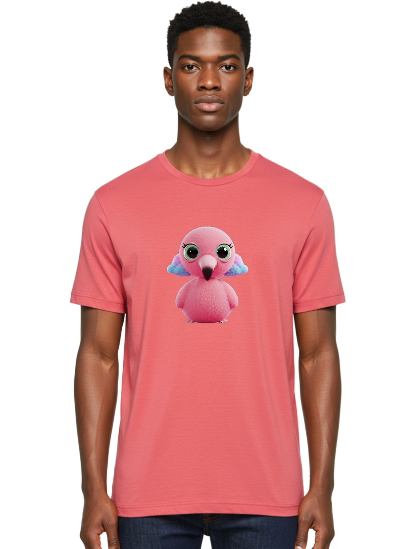 Pink-Flamingo-5 Men'S Graphic Tee, 100% Cotton, Comfortable Casual Summer Wear, Machine Washable, Vintage Camera, Old Camera, Antique Camera, Black Camera, Classic Photography, Photography Equipment, Nostalgic Device, Film Camera, Camera Art Baj180
