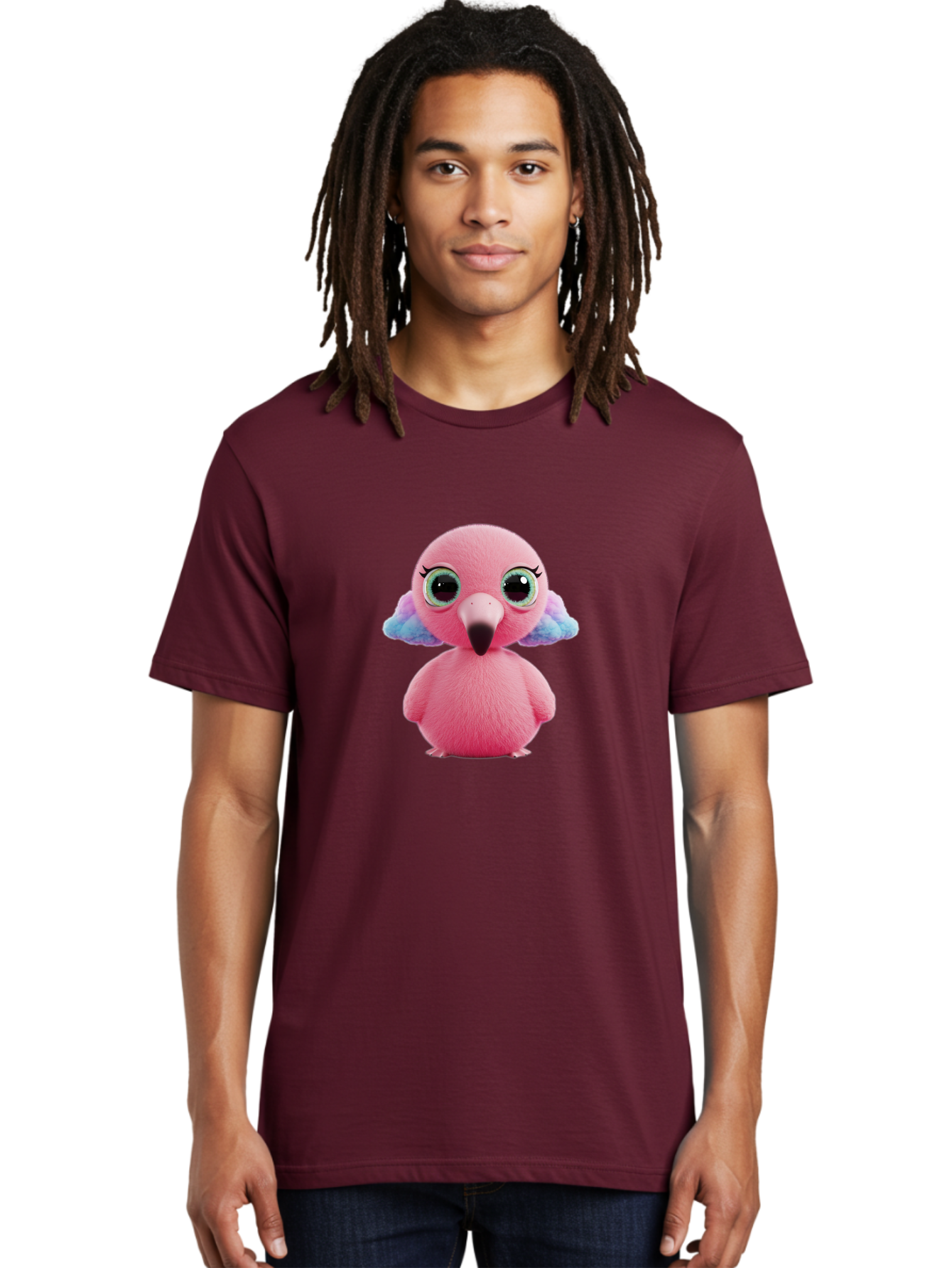 Pink-Flamingo-5 Men'S Graphic Tee, 100% Cotton, Comfortable Casual Summer Wear, Machine Washable, Vintage Camera, Old Camera, Antique Camera, Black Camera, Classic Photography, Photography Equipment, Nostalgic Device, Film Camera, Camera Art Baj180