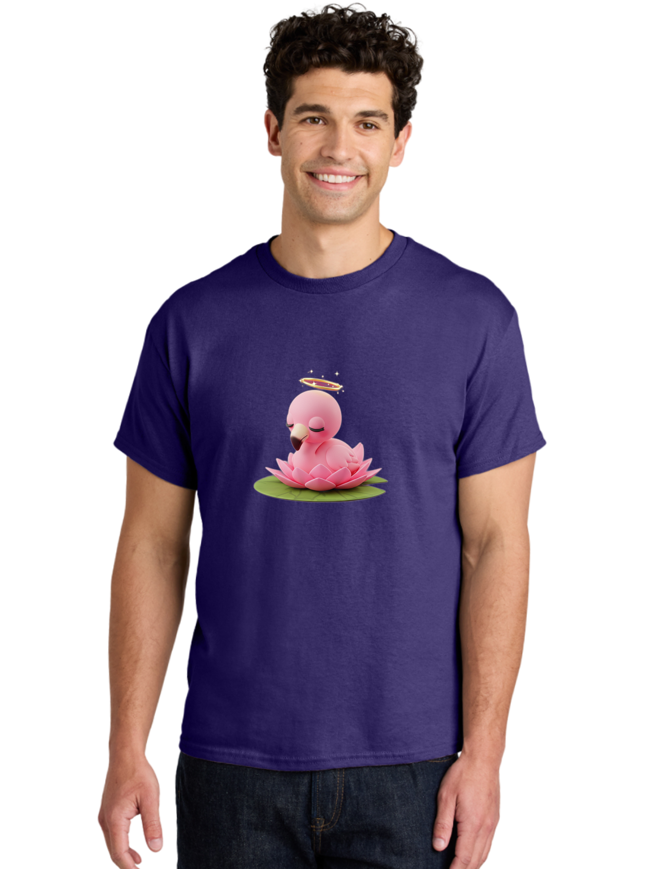 Pink-Flamingo-Lotus-1 Men'S Graphic Tee, 100% Cotton, Comfortable Casual Summer Wear, Machine Washable, Vintage Camera, Old Camera, Antique Camera, Black Camera, Classic Photography, Photography Equipment, Nostalgic Device, Film Camera, Baj181