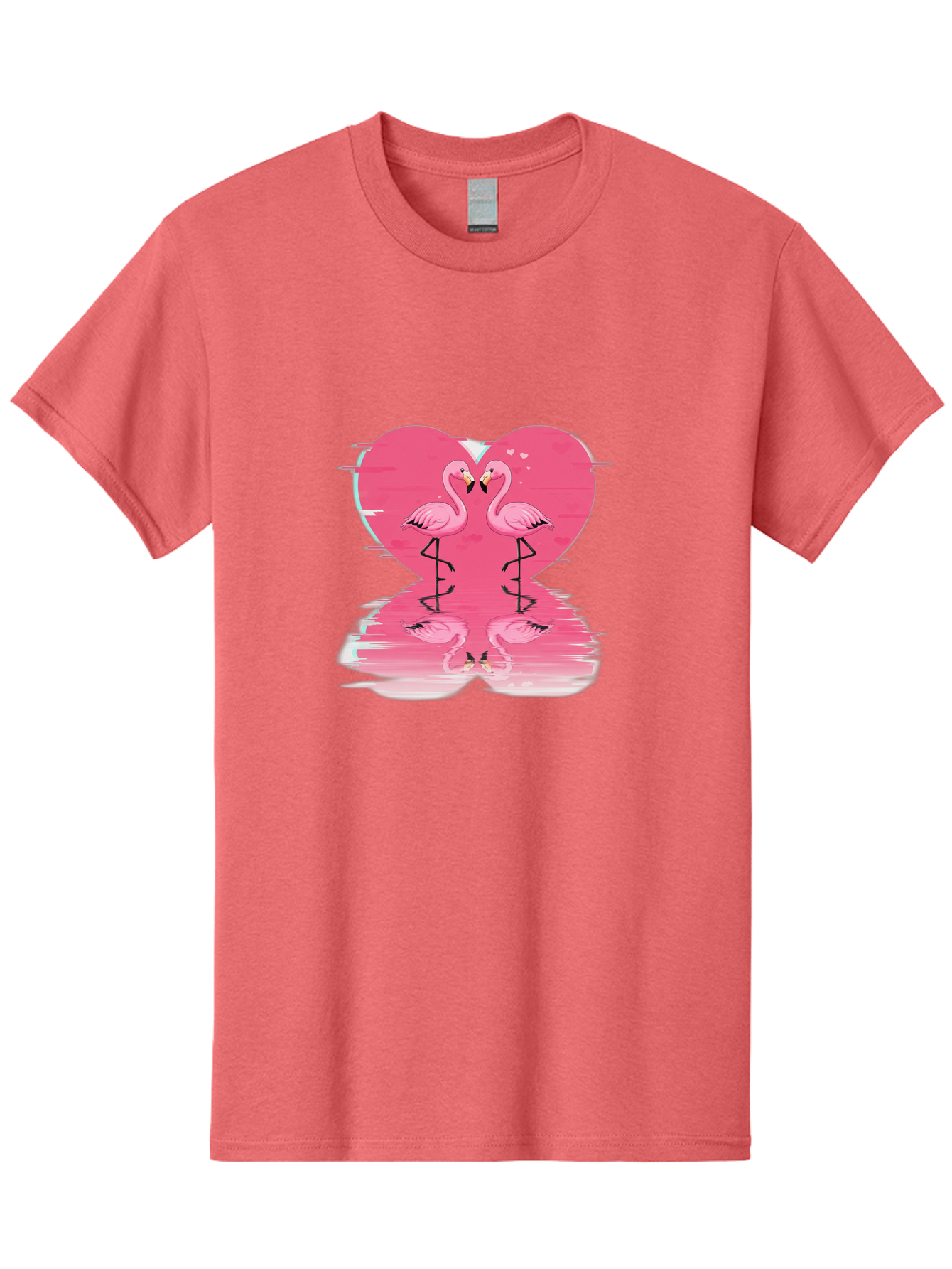 Pink-Flamingos-Heart-1 Men'S Graphic Tee, 100% Cotton, Comfortable Casual Summer Wear, Machine Washable, Vintage Camera, Old Camera, Antique Camera, Black Camera, Classic Photography, Photography Equipment, Nostalgic Device, Film Camera, Baj185