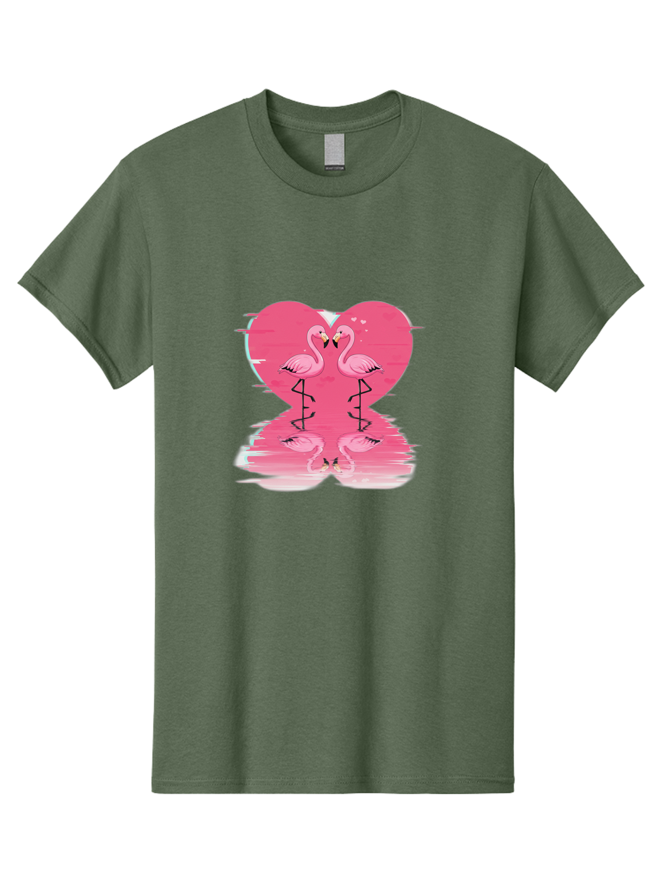 Pink-Flamingos-Heart-1 Men'S Graphic Tee, 100% Cotton, Comfortable Casual Summer Wear, Machine Washable, Vintage Camera, Old Camera, Antique Camera, Black Camera, Classic Photography, Photography Equipment, Nostalgic Device, Film Camera, Baj185