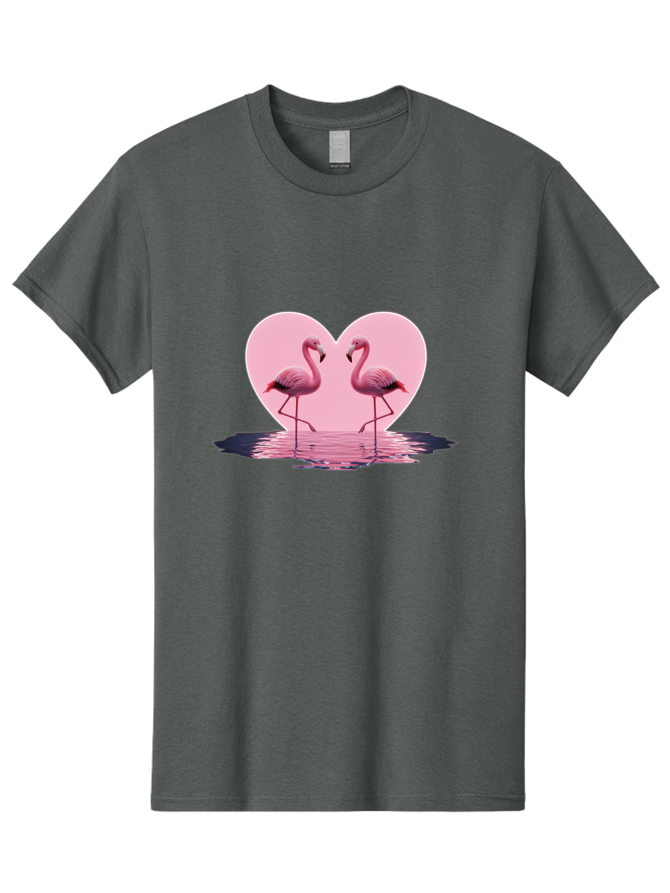 Pink-Flamingos-Heart-2 Men'S Graphic Tee, 100% Cotton, Comfortable Casual Summer Wear, Machine Washable, Vintage Camera, Old Camera, Antique Camera, Black Camera, Classic Photography, Photography Equipment, Nostalgic Device, Film Camera, Baj186