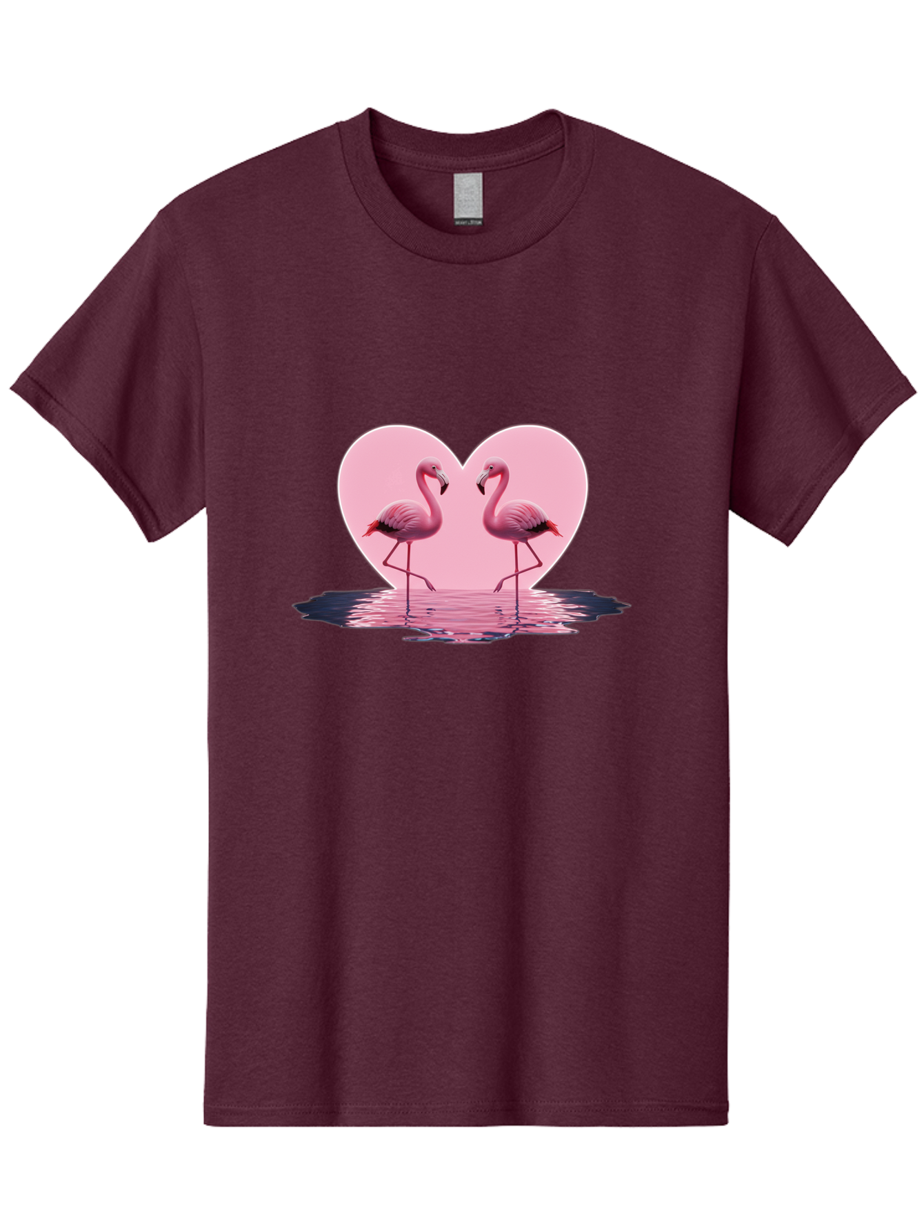 Pink-Flamingos-Heart-2 Men'S Graphic Tee, 100% Cotton, Comfortable Casual Summer Wear, Machine Washable, Vintage Camera, Old Camera, Antique Camera, Black Camera, Classic Photography, Photography Equipment, Nostalgic Device, Film Camera, Baj186