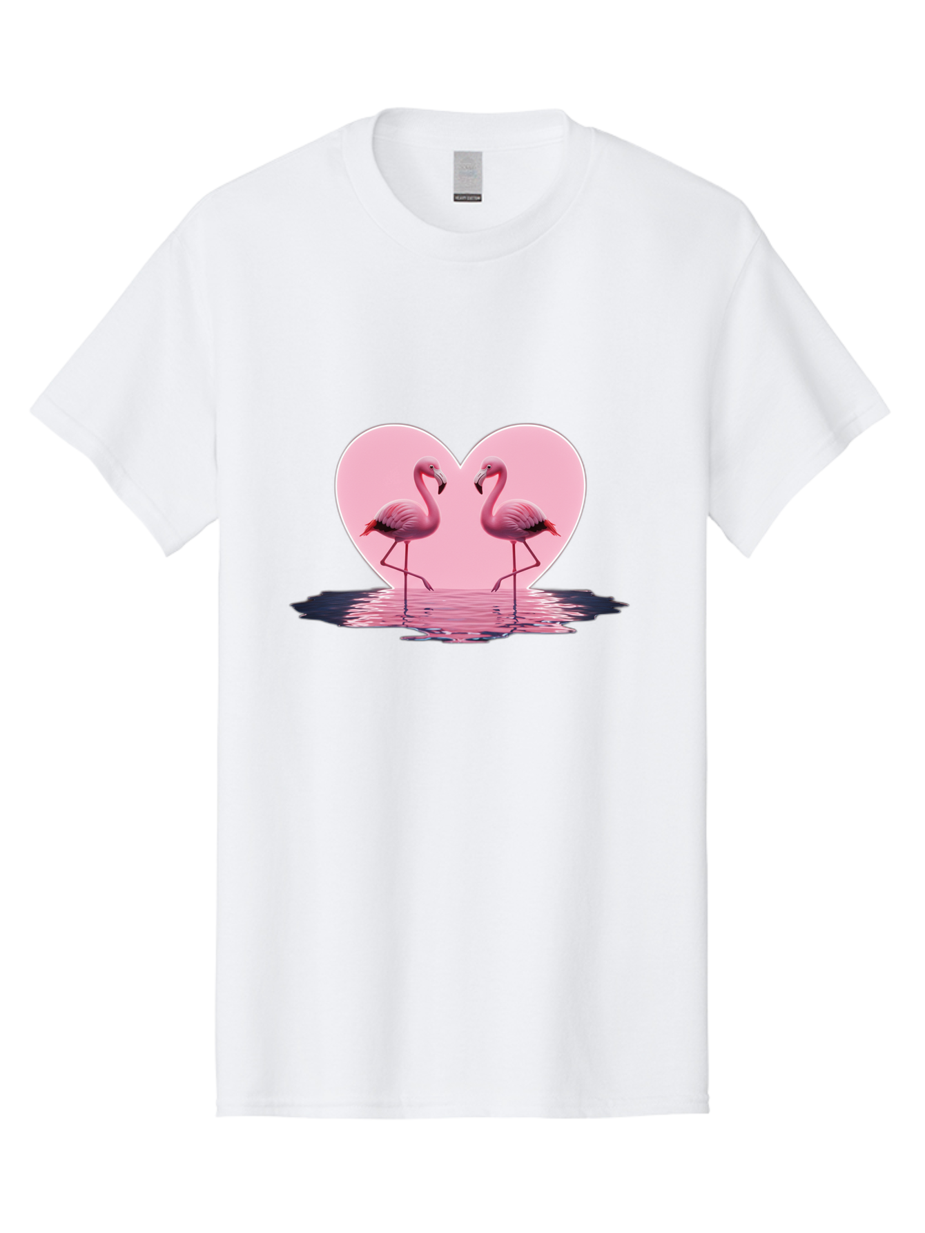 Pink-Flamingos-Heart-2 Men'S Graphic Tee, 100% Cotton, Comfortable Casual Summer Wear, Machine Washable, Vintage Camera, Old Camera, Antique Camera, Black Camera, Classic Photography, Photography Equipment, Nostalgic Device, Film Camera, Baj186