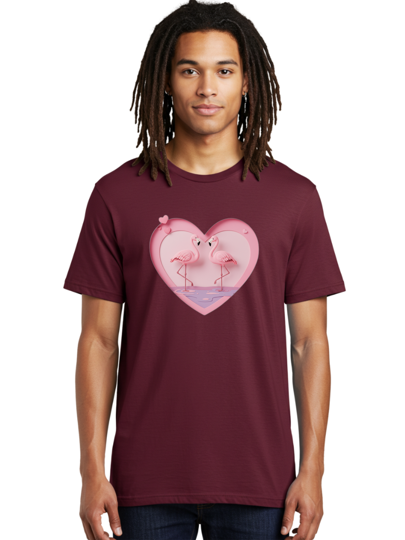 Pink-Flamingos-Heart Men'S Graphic Tee, 100% Cotton, Comfortable Casual Summer Wear, Machine Washable, Vintage Camera, Old Camera, Antique Camera, Black Camera, Classic Photography, Photography Equipment, Nostalgic Device, Film Camera, Baj187