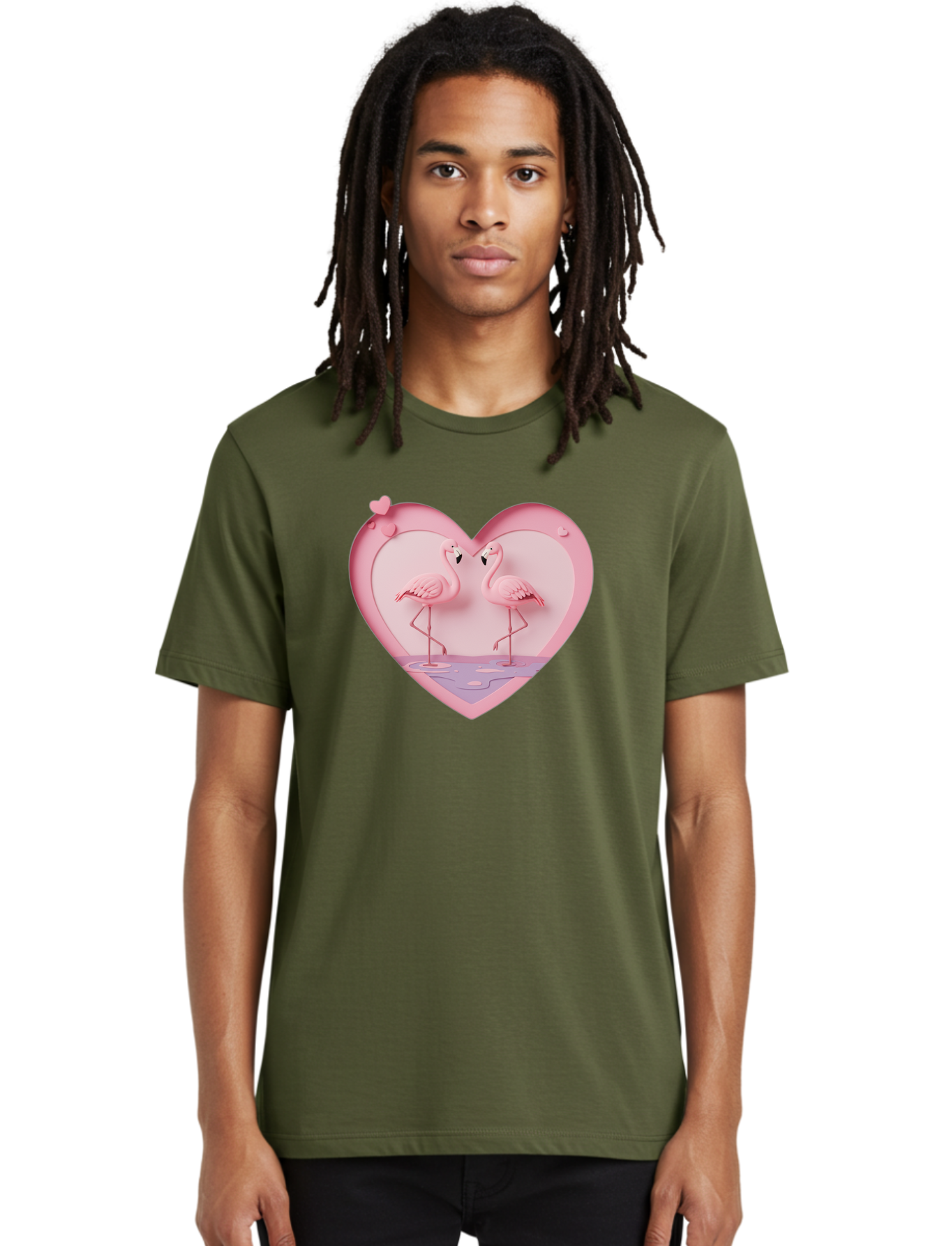Pink-Flamingos-Heart Men'S Graphic Tee, 100% Cotton, Comfortable Casual Summer Wear, Machine Washable, Vintage Camera, Old Camera, Antique Camera, Black Camera, Classic Photography, Photography Equipment, Nostalgic Device, Film Camera, Baj187