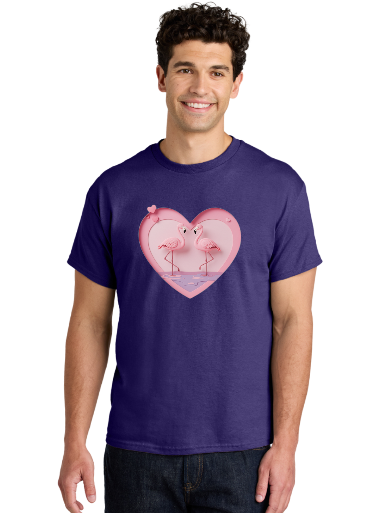 Pink-Flamingos-Heart Men'S Graphic Tee, 100% Cotton, Comfortable Casual Summer Wear, Machine Washable, Vintage Camera, Old Camera, Antique Camera, Black Camera, Classic Photography, Photography Equipment, Nostalgic Device, Film Camera, Baj187
