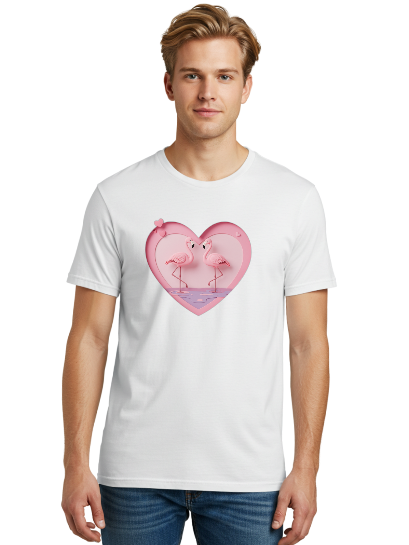 Pink-Flamingos-Heart Men'S Graphic Tee, 100% Cotton, Comfortable Casual Summer Wear, Machine Washable, Vintage Camera, Old Camera, Antique Camera, Black Camera, Classic Photography, Photography Equipment, Nostalgic Device, Film Camera, Baj187