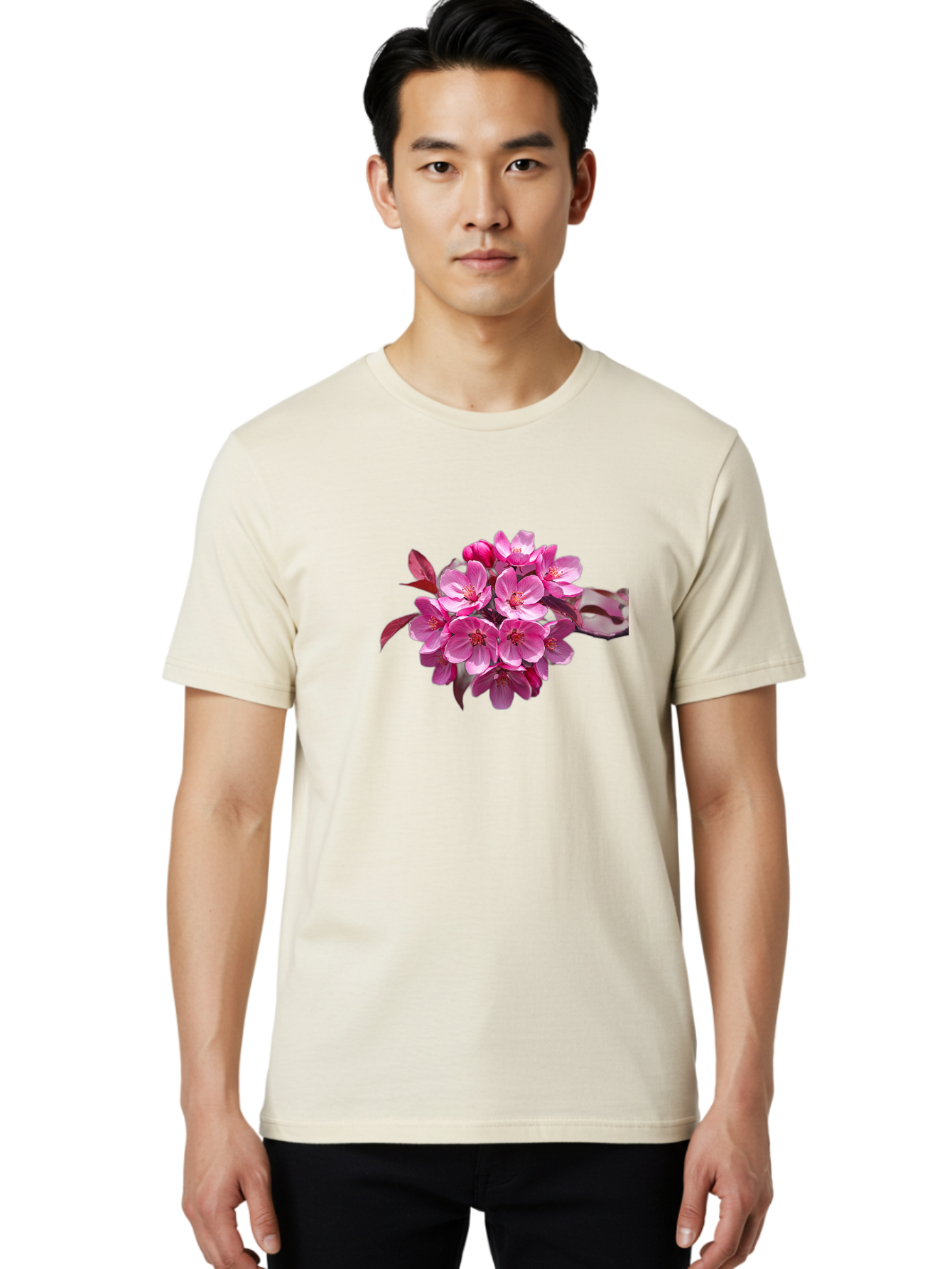 Pink-Flowers Men'S Graphic Tee, 100% Cotton, Comfortable Casual Summer Wear, Machine Washable, Vintage Camera, Old Camera, Antique Camera, Black Camera, Classic Photography, Photography Equipment, Nostalgic Device, Film Camera, Camera Art Baj193