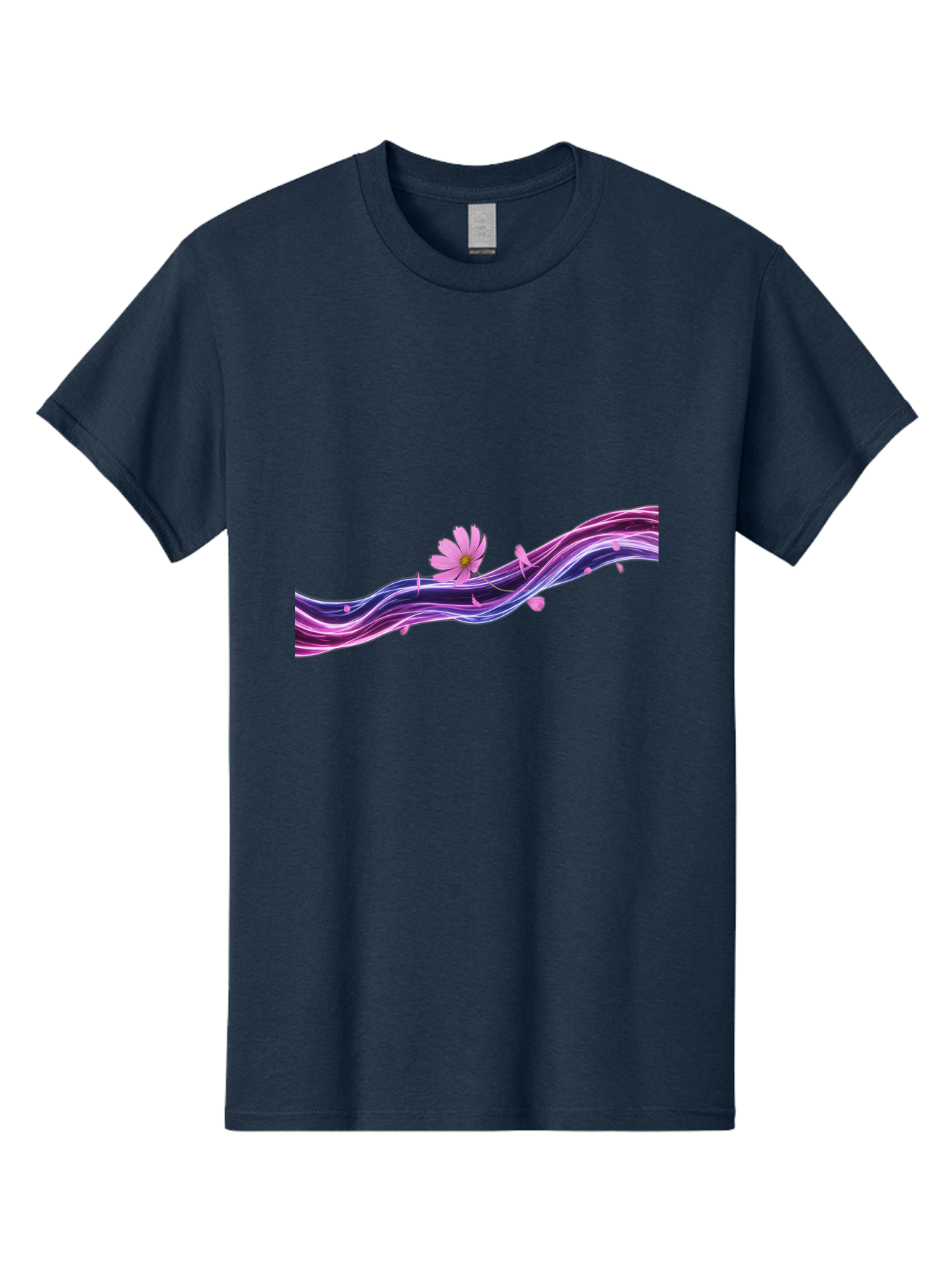 Pink-Fluid-Flower Men'S Graphic Tee, 100% Cotton, Comfortable Casual Summer Wear, Machine Washable, Vintage Camera, Old Camera, Antique Camera, Black Camera, Classic Photography, Photography Equipment, Nostalgic Device, Film Camera, Camera Art Baj194
